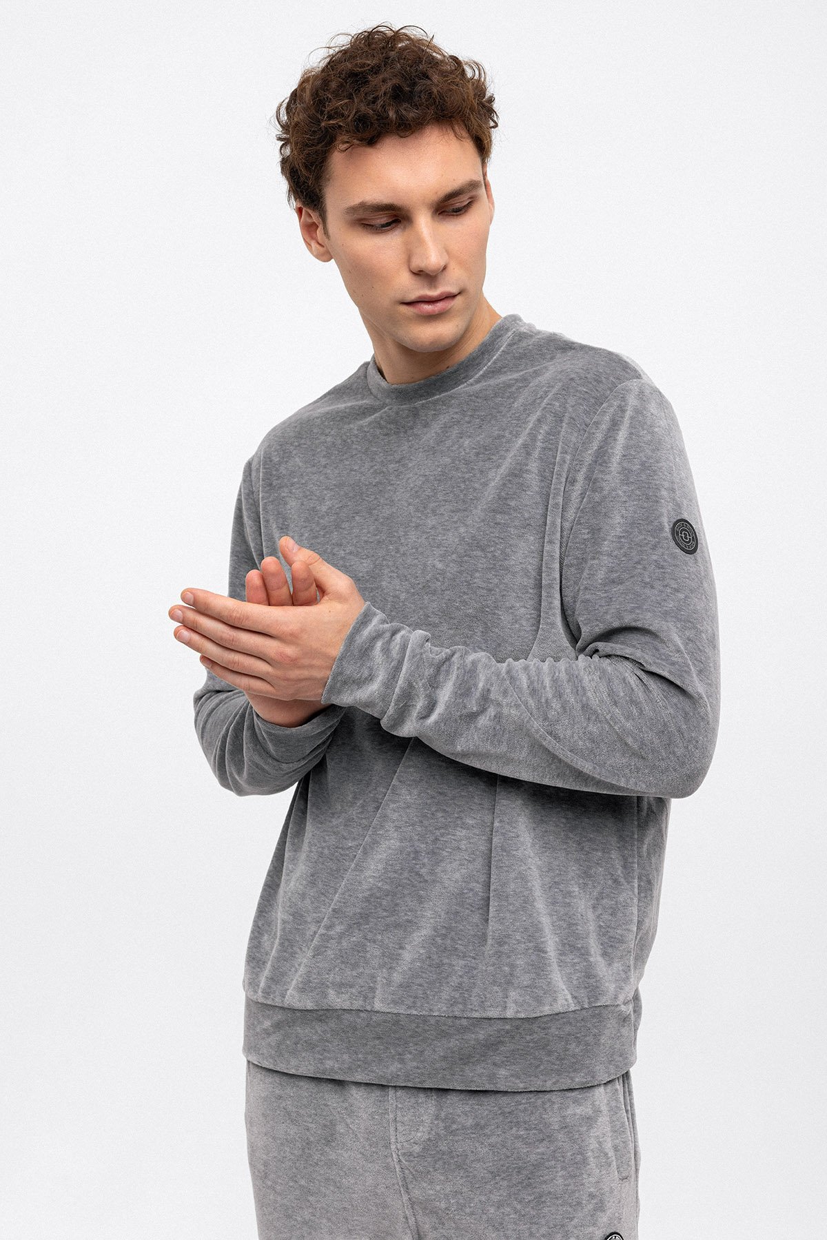 BİSİKLET YAKA HAVLU SWEAT