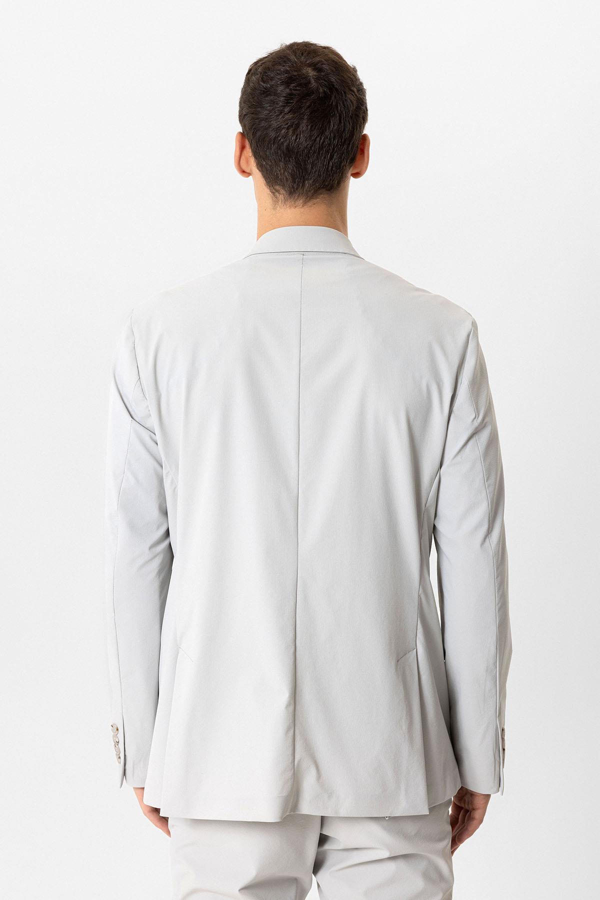 MONO YAKA SLIM FIT DOKUMA CEKET