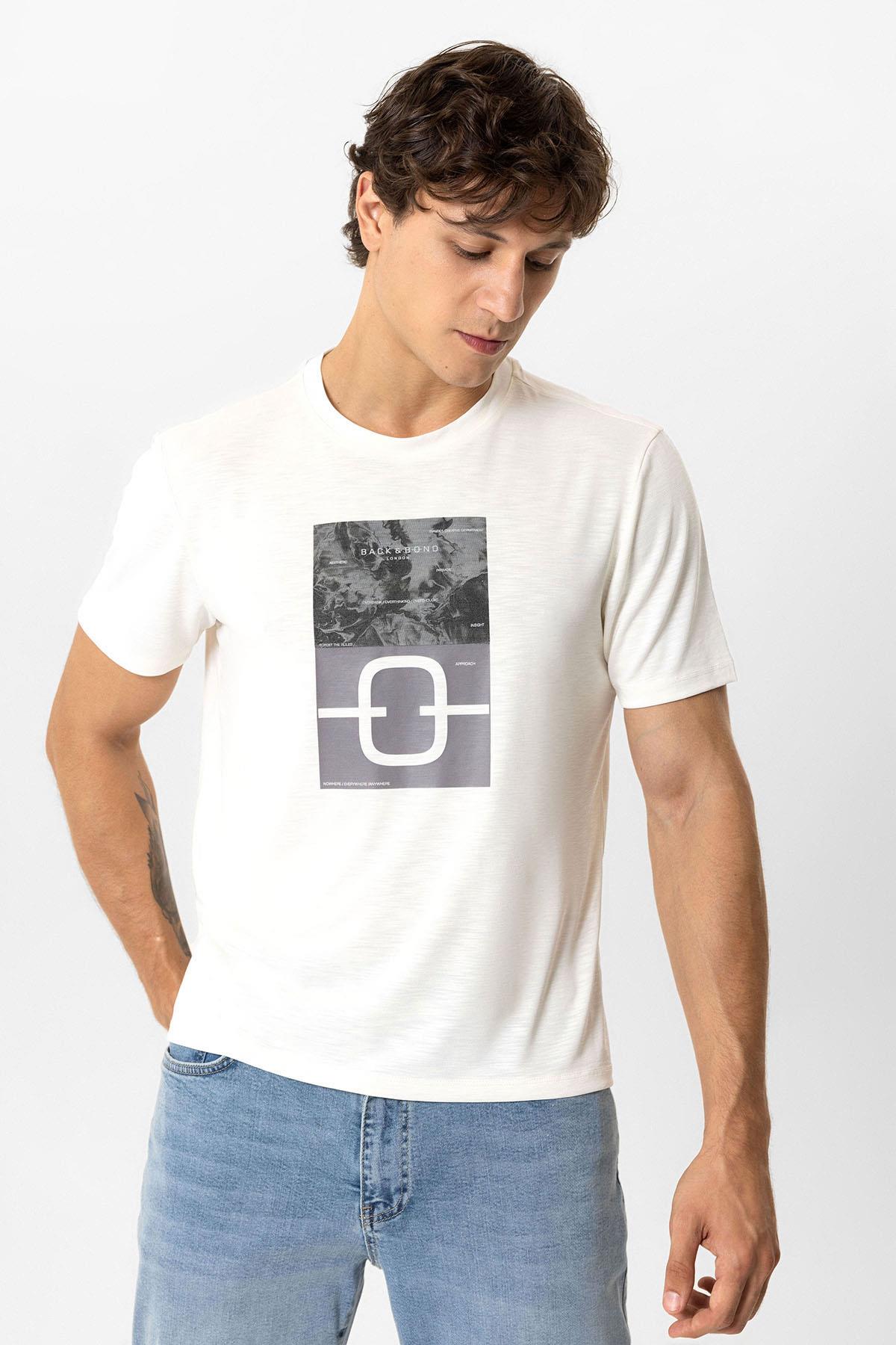 ÖRME TSHIRT BASKILI