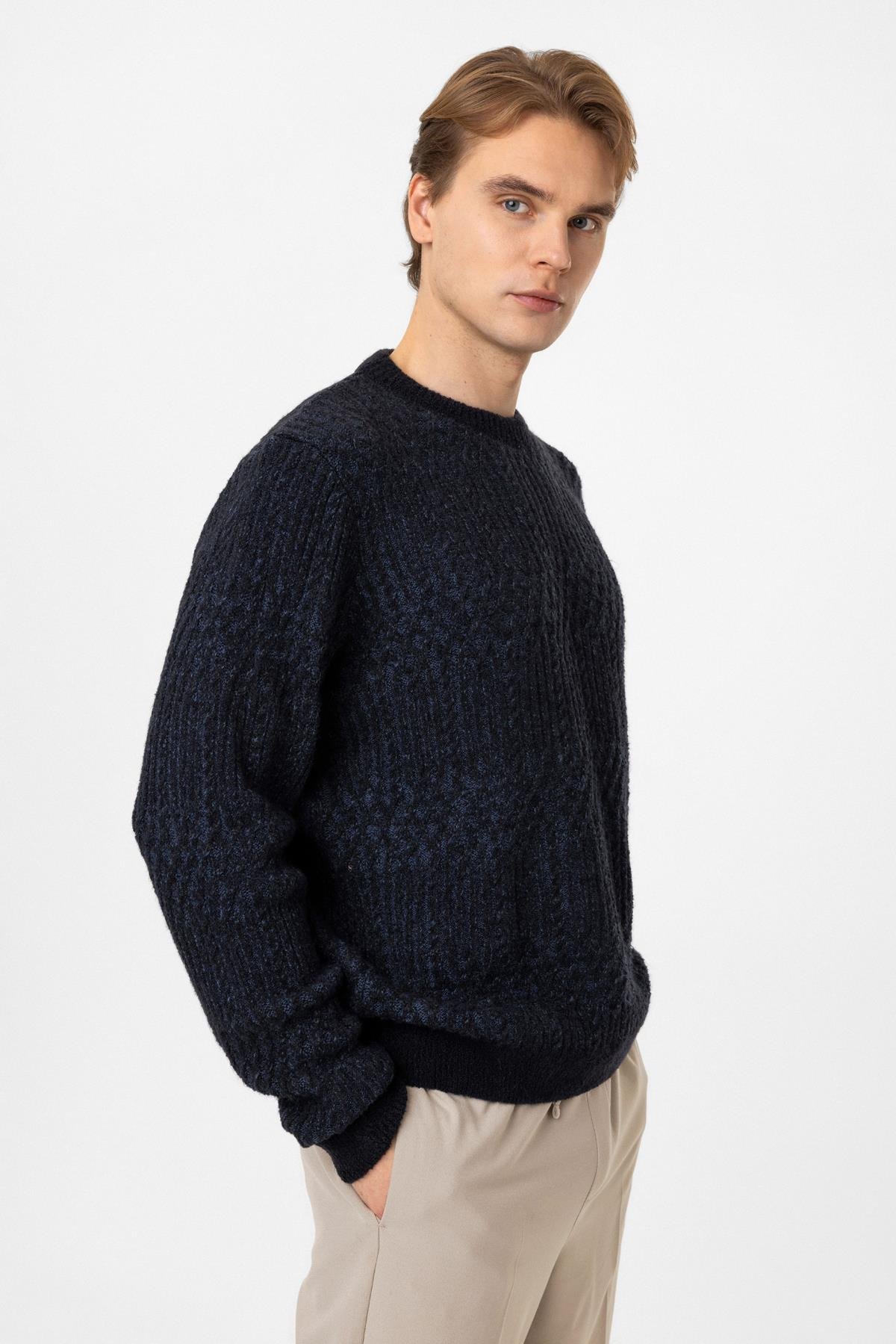 Regular Fit Bisiklet Yaka Triko Kazak