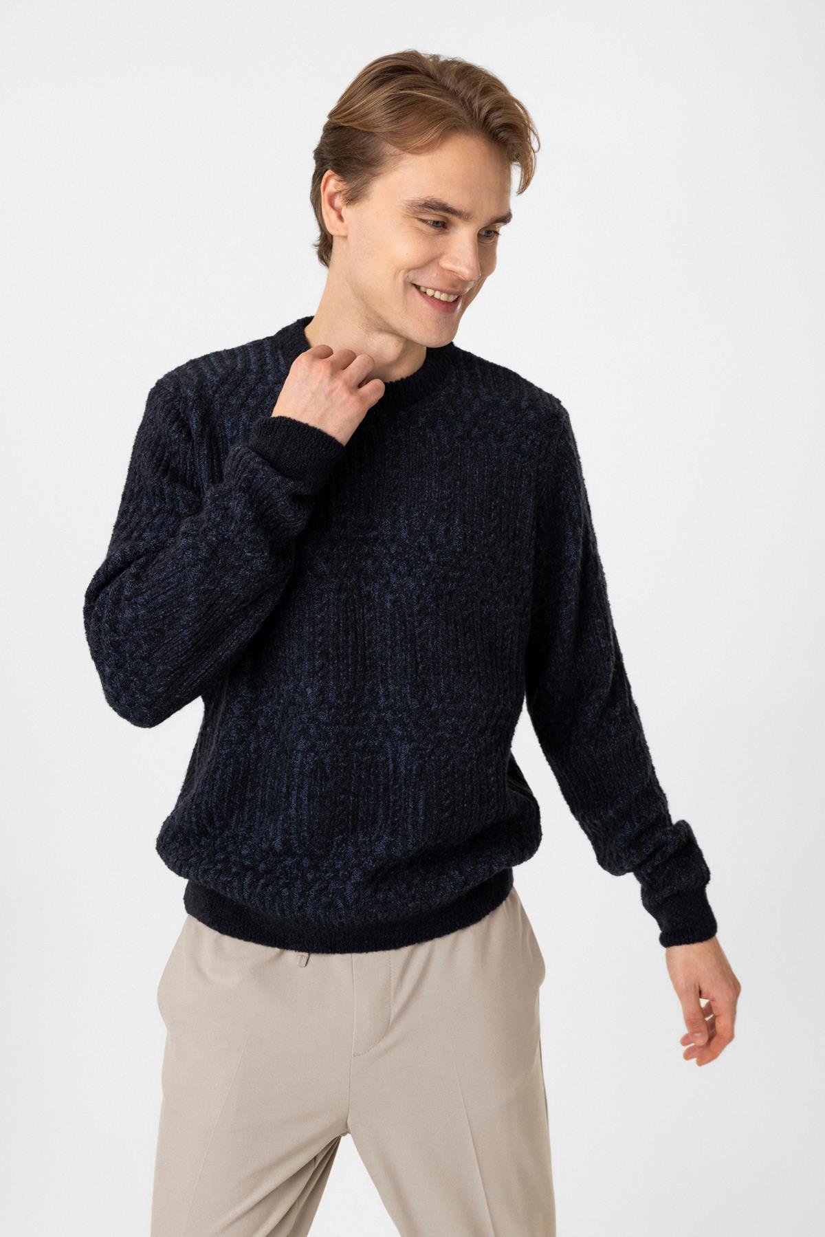 Regular Fit Bisiklet Yaka Triko Kazak
