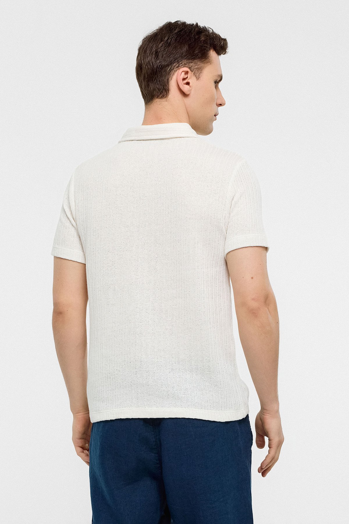 REGULAR FIT DÜĞMESİZ POLO YAKA T-SHIRT