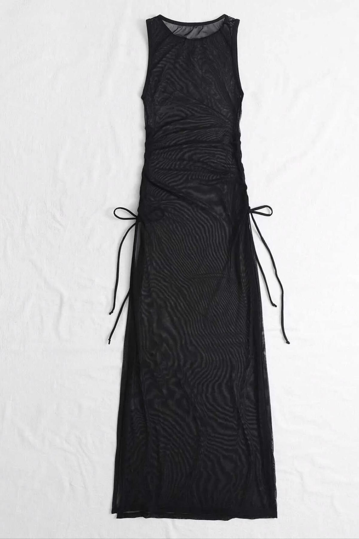 Aria's Closet Uzun Yanlardan Ayarlanabilir Yazlık Mayo Üstü Elbise Pareo