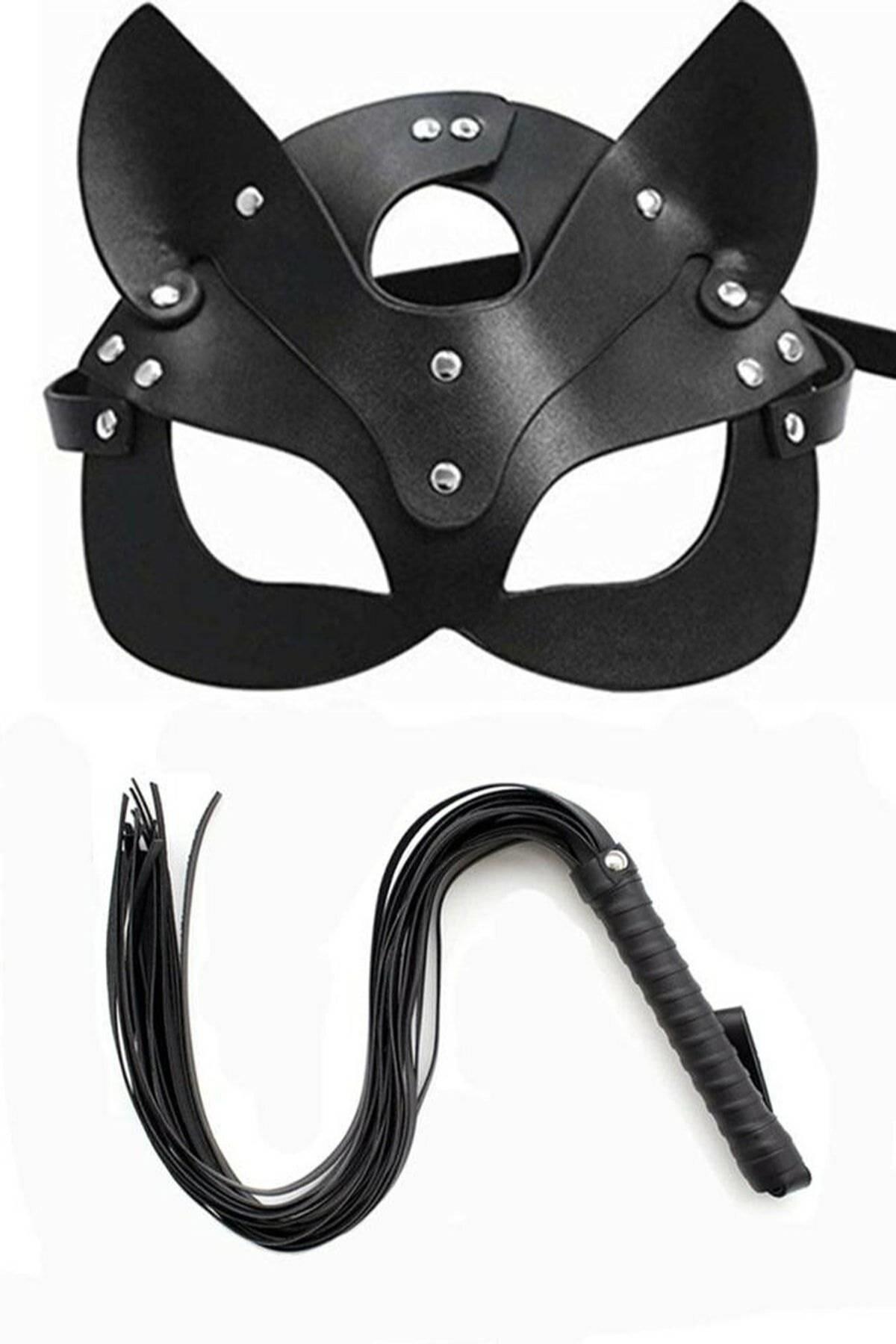 Kırbaç Maske Deri İkili Takım 700410