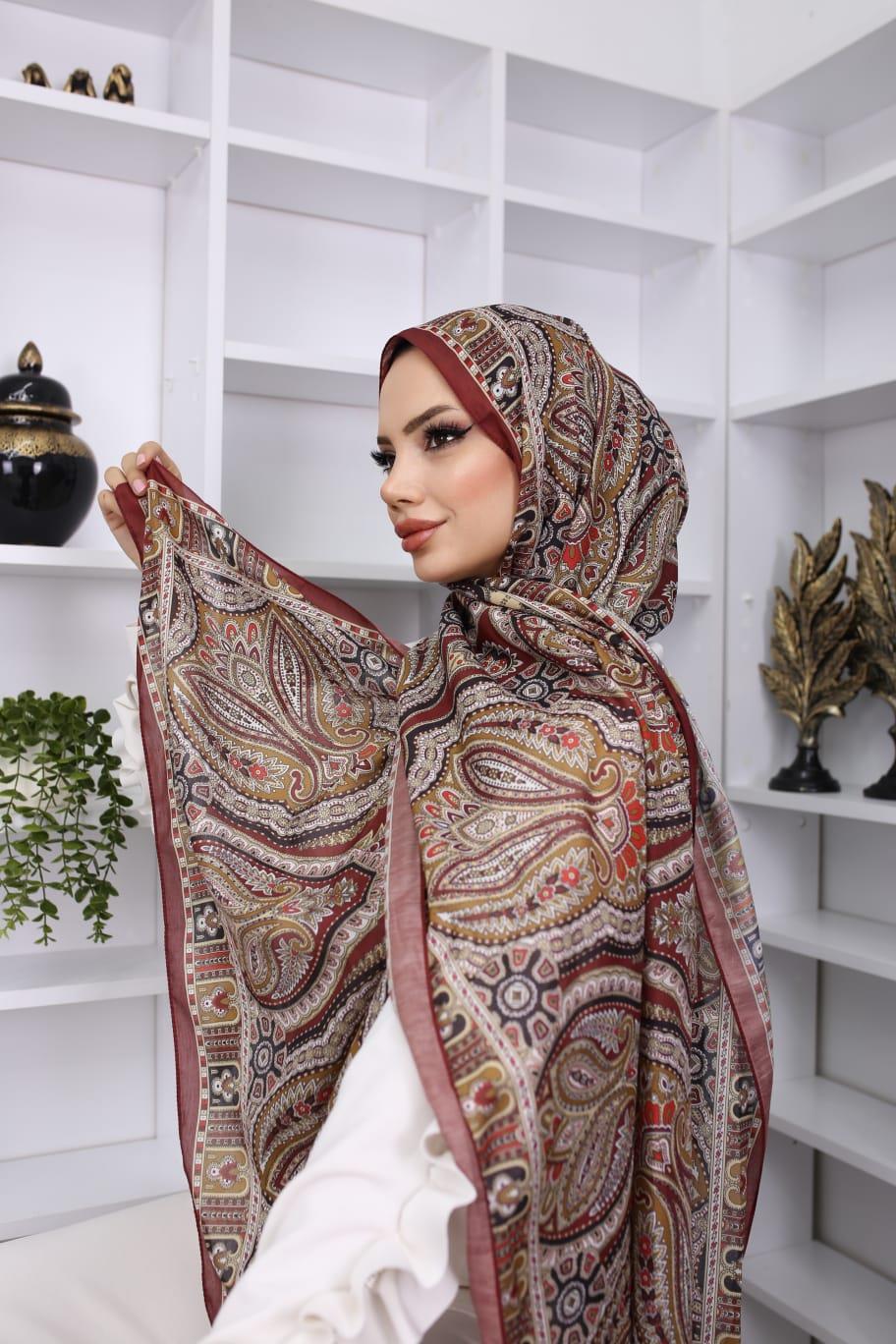 retro desen soft şal