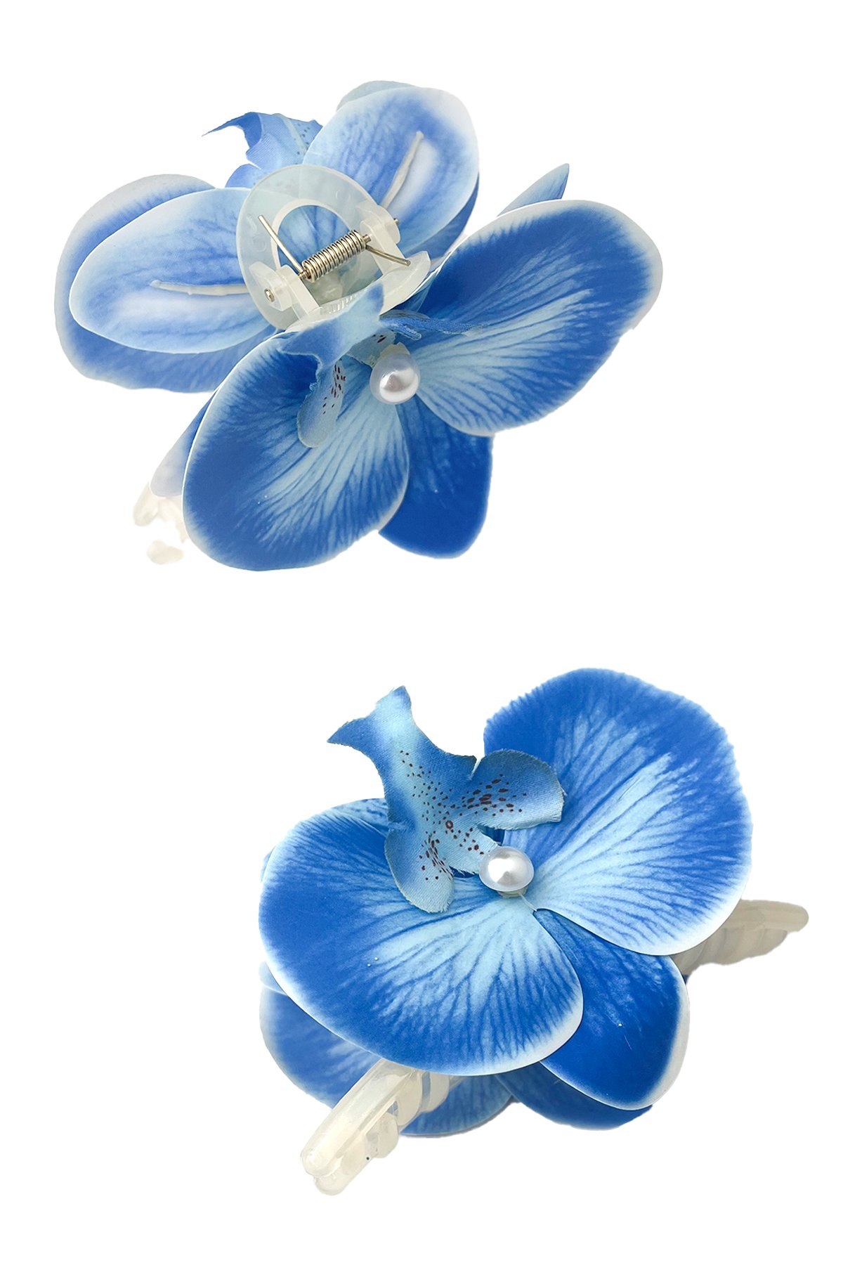 Aloha Orkide Çiçeği İncili Mandal Toka (Ölçü:10cm)