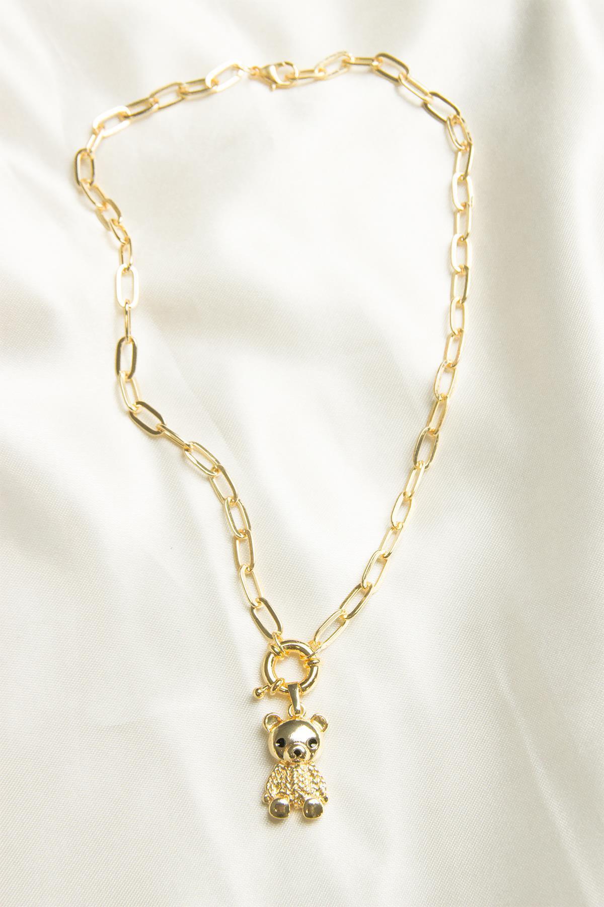 Gold Ayıcık Kolye