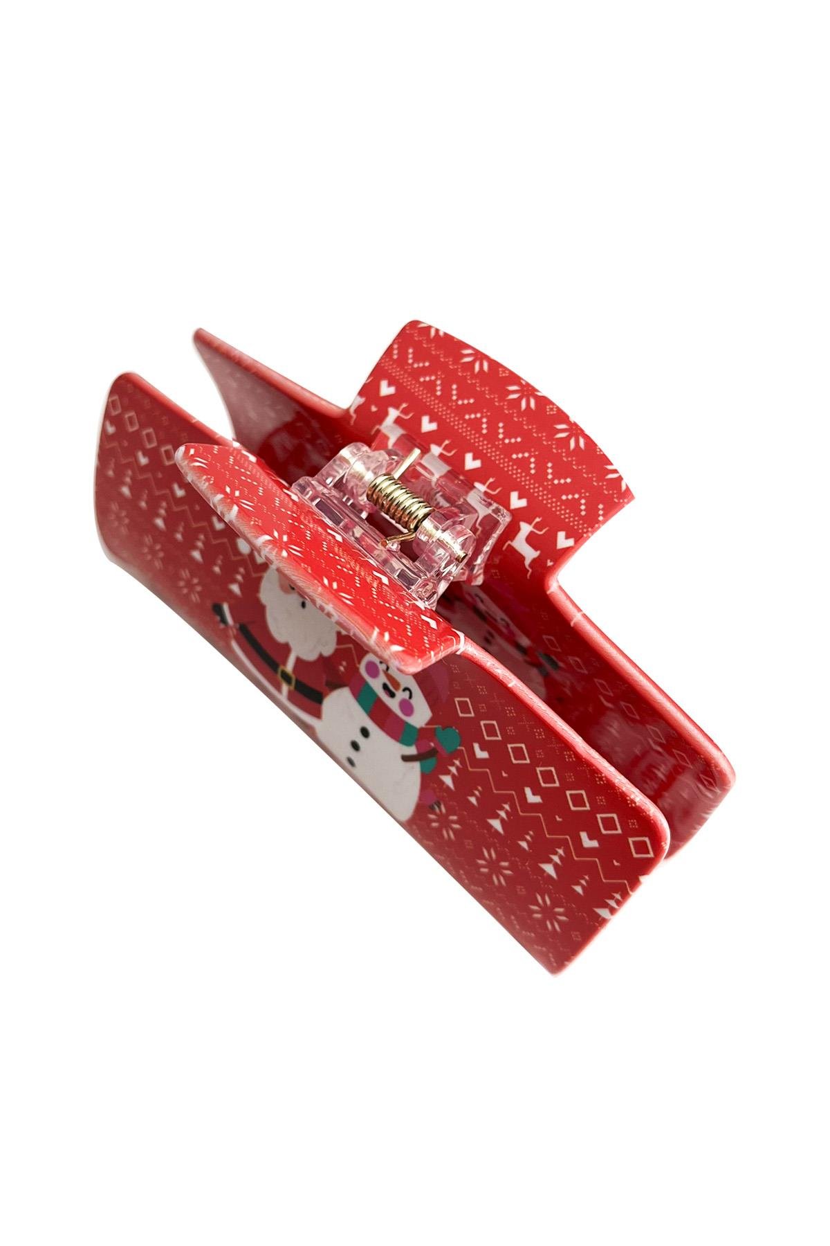 Yılbaşı Özel Noel Baba Figürlü Kıskaç Toka (9cm)
