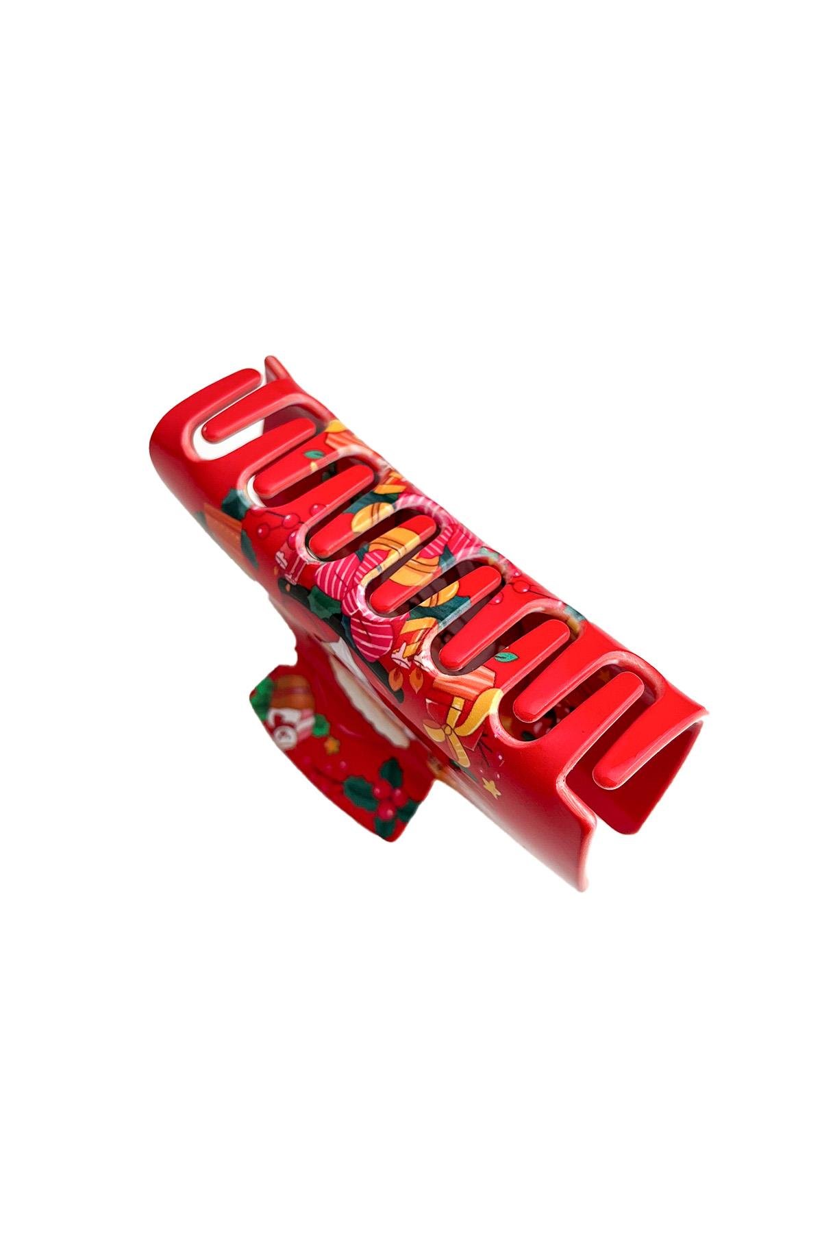 Yılbaşı Özel Noel Baba Figürlü Kıskaç Toka (9cm)