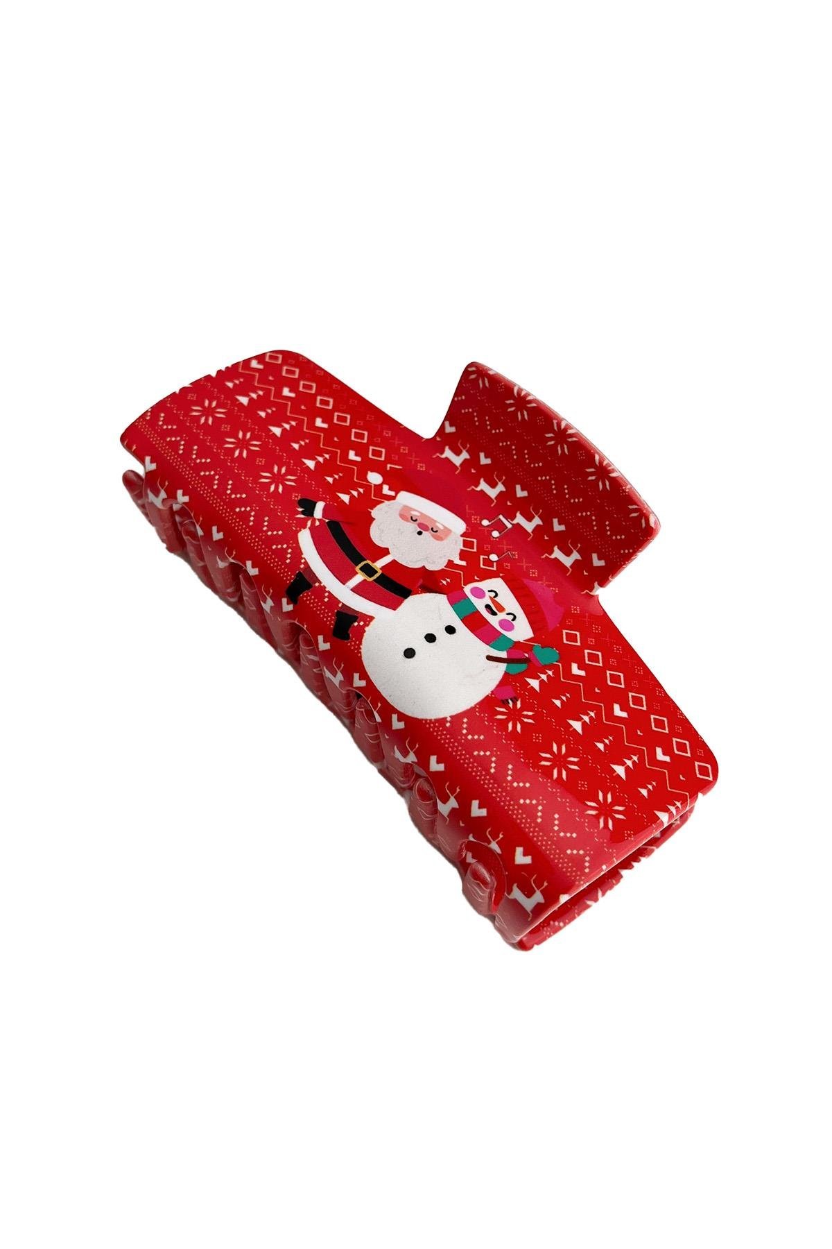 Yılbaşı Özel Noel Baba Figürlü Kıskaç Toka (9cm)