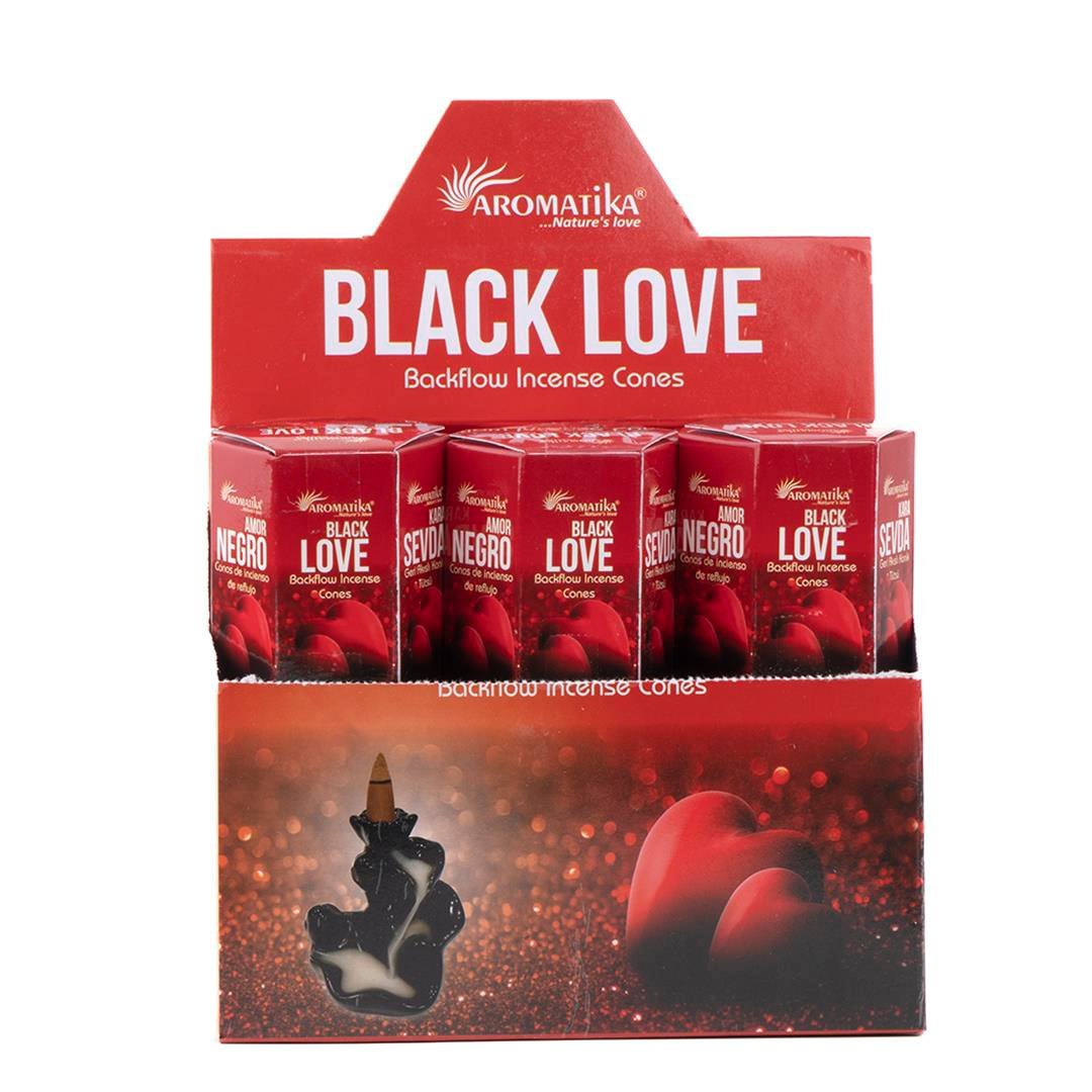 Aromatika Black Love Geri Akışlı Şelale Tütsü (Backflow)