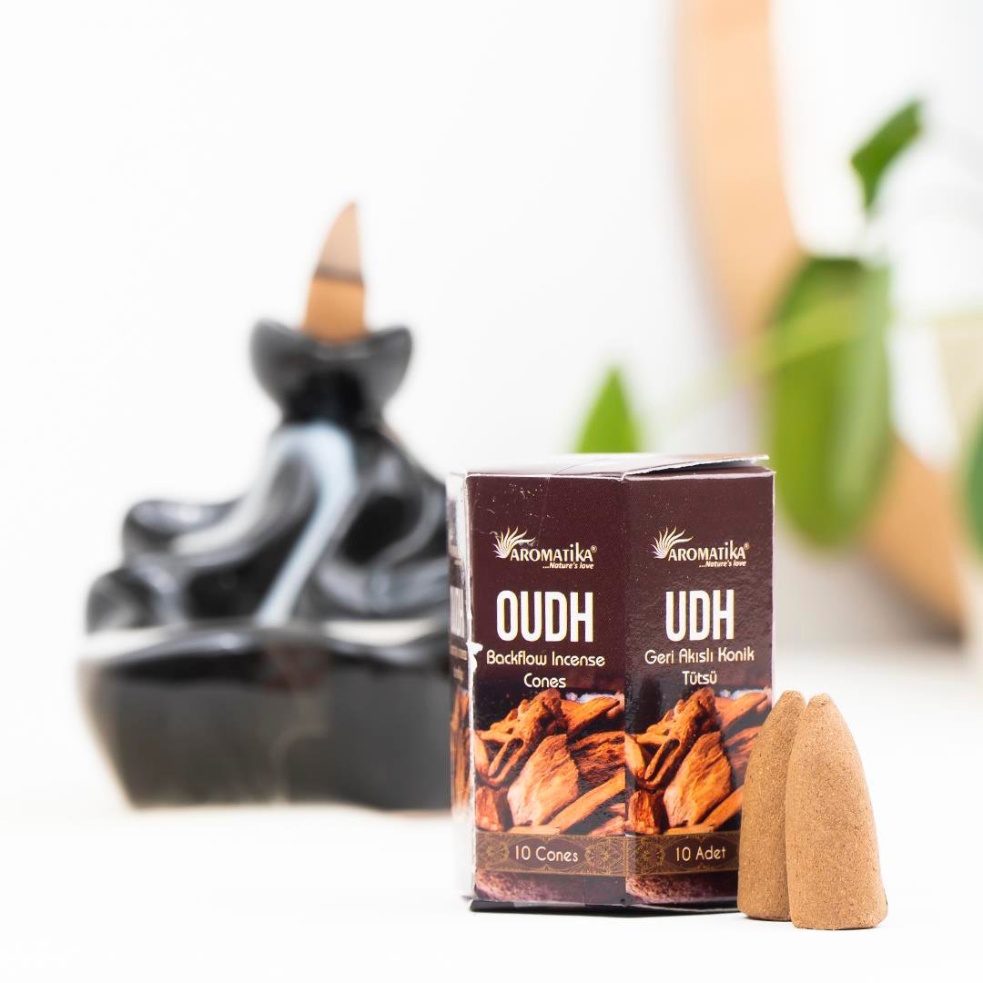 Aromatika Oudh Geri Akışlı Şelale Tütsü (Backflow)