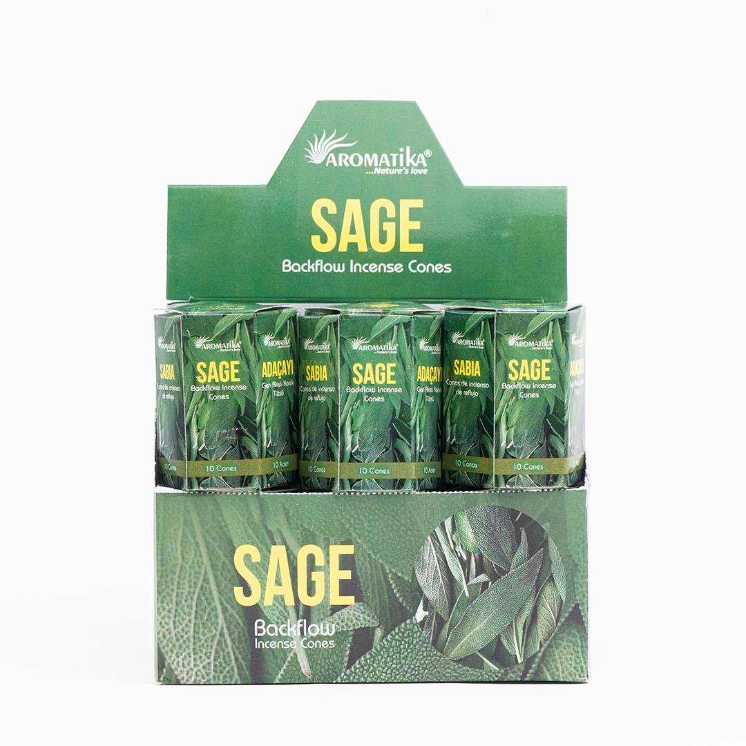 Aromatika Sage Geri Akışlı Şelale Tütsü (Backflow)