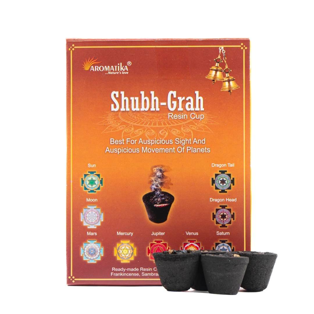 Aromatika Shubh Grah Resine Cup Bahçe Tütsüsü