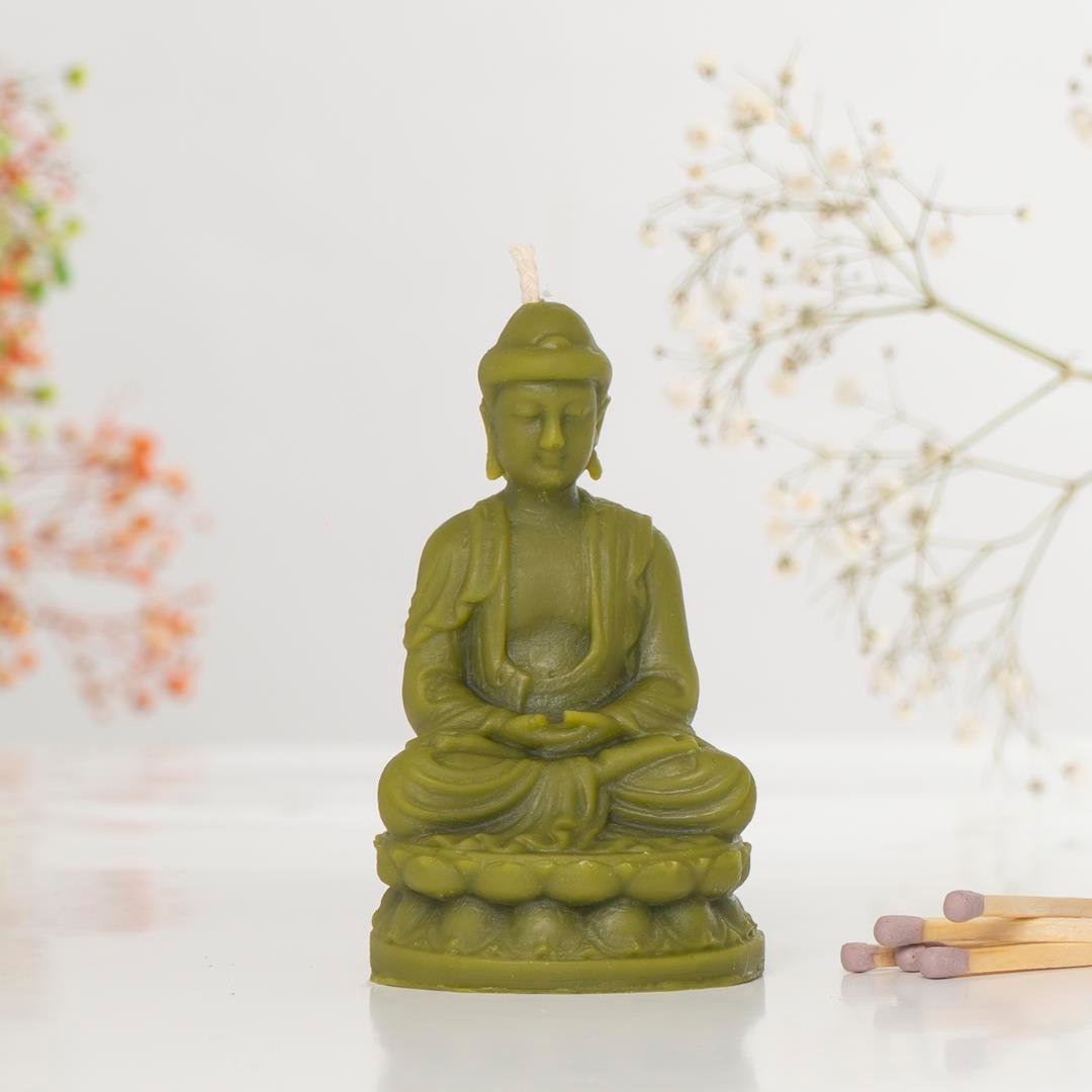Lord Buddha Temalı Balmumu Mum