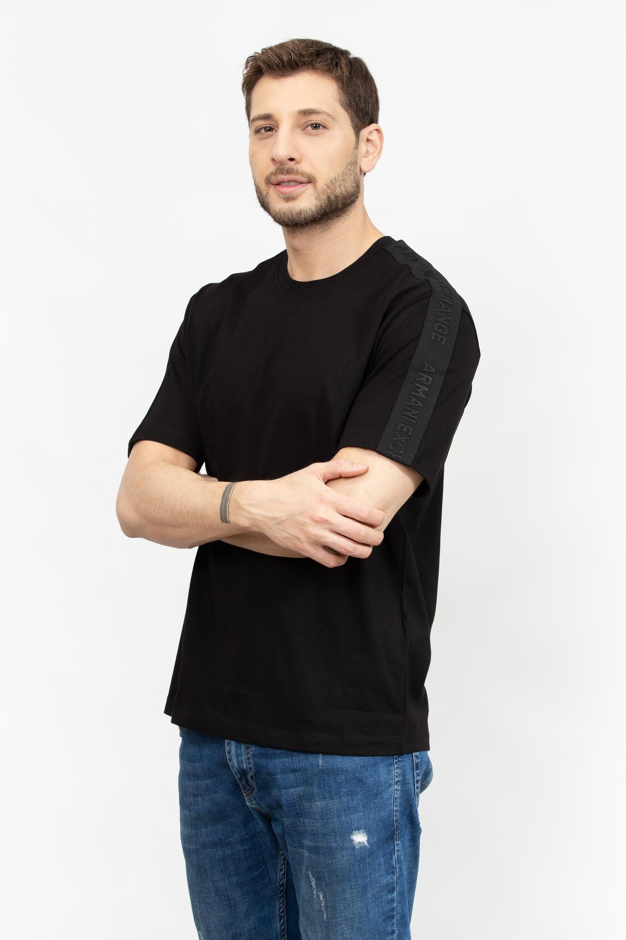 Armani Exchange Erkek Bisiklet Yaka T-Shirt