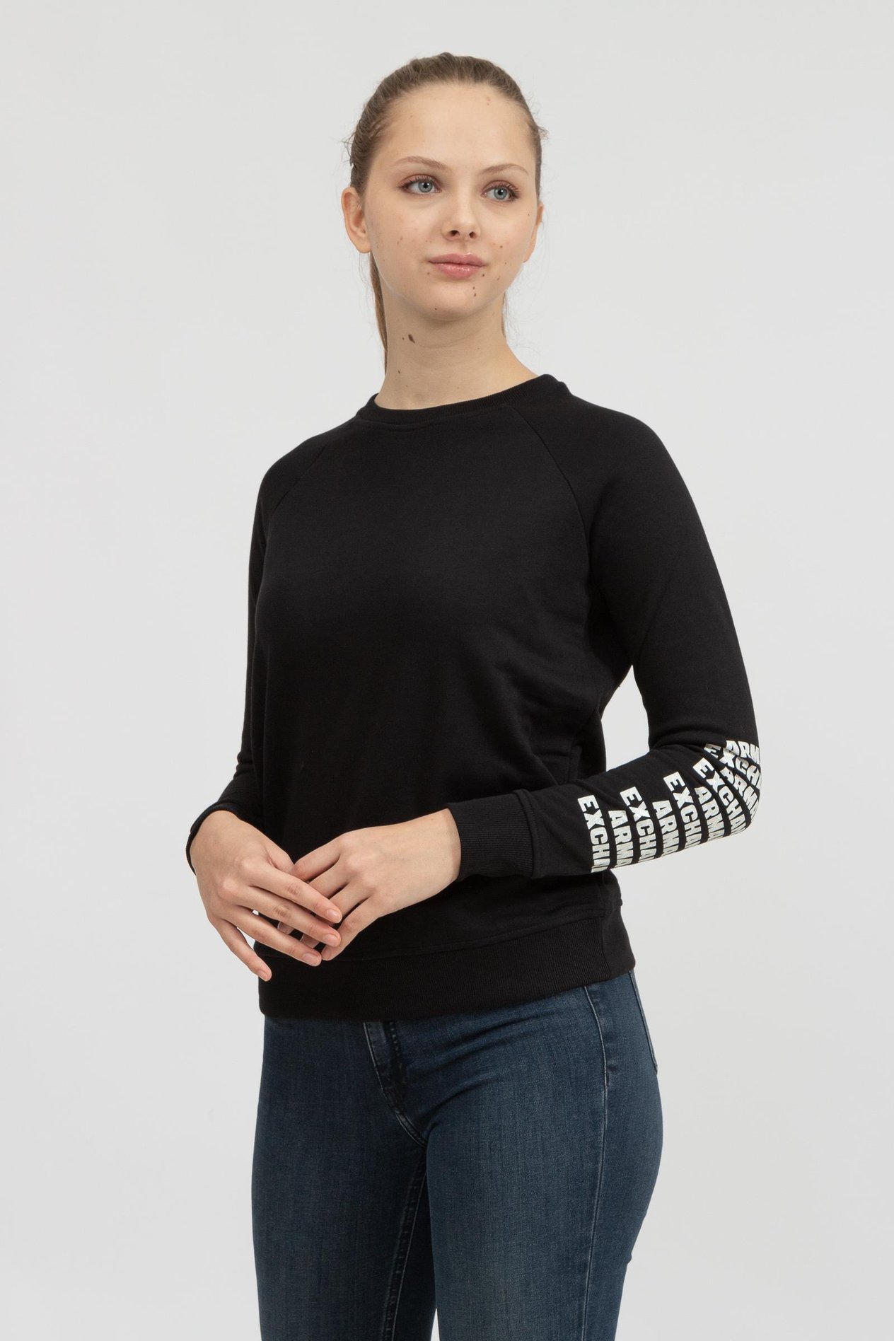 Armani Exchange Kadın Bisiklet Yaka Sweatshirt