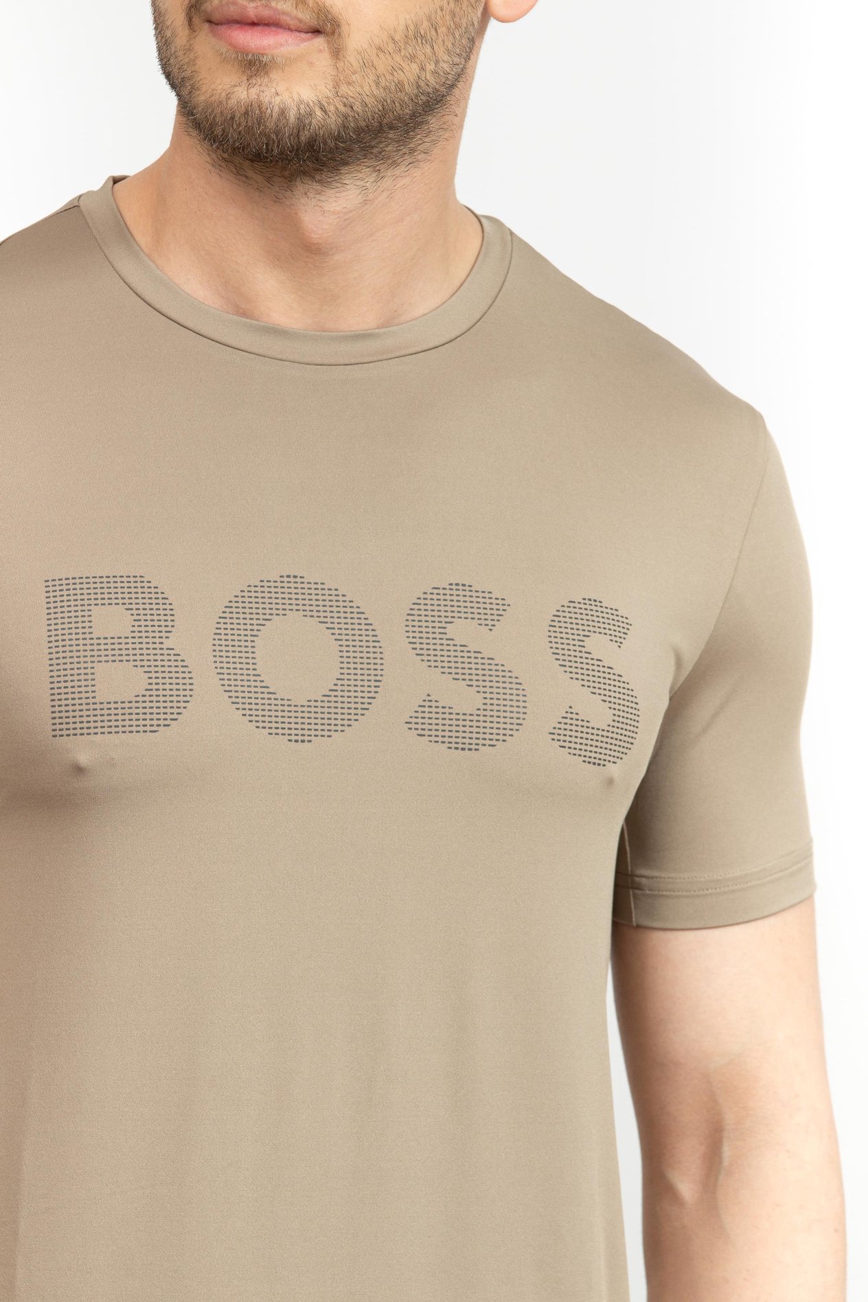 Boss Erkek Bisiklet Yaka T-Shirt