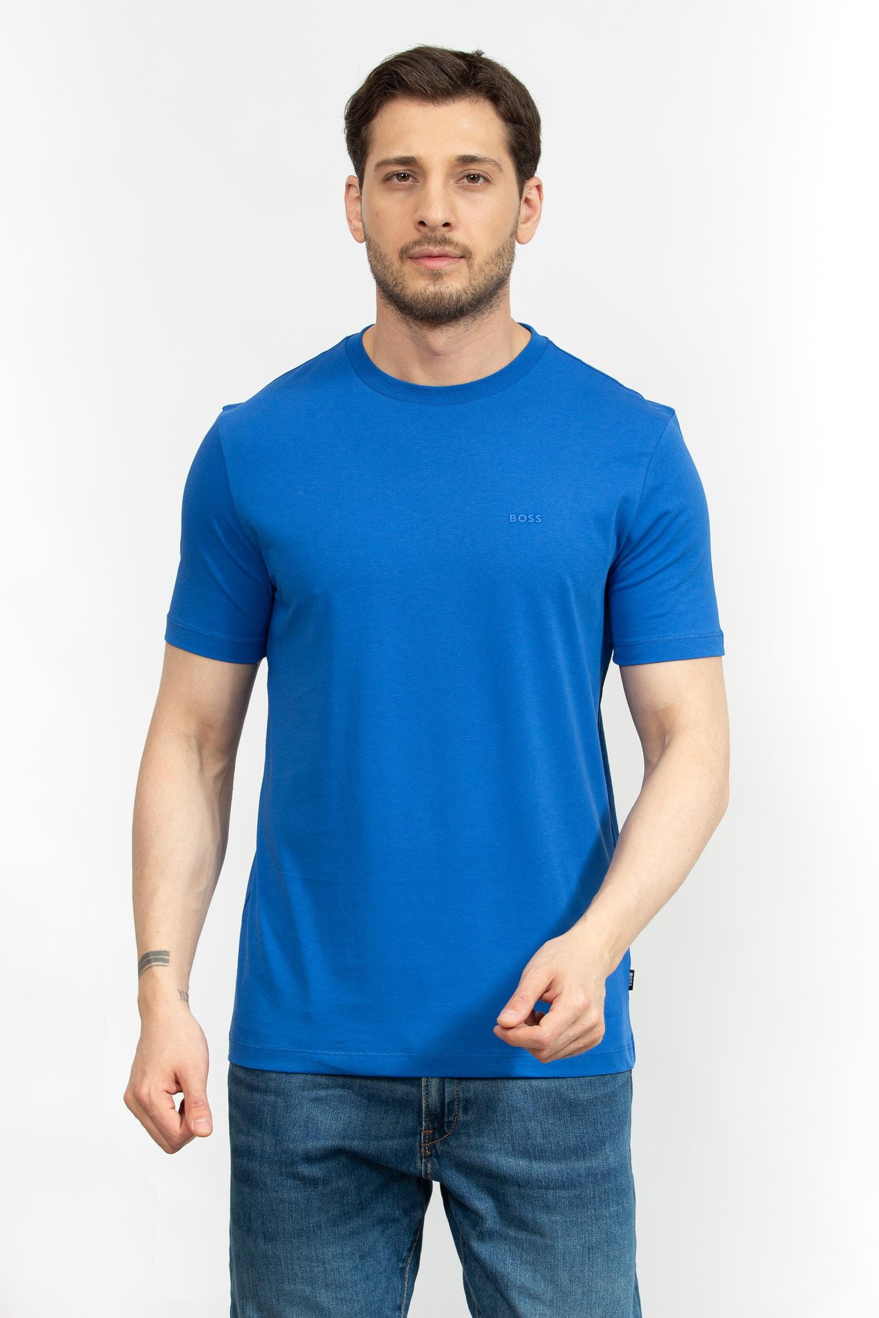 Boss Erkek Bisiklet Yaka T-Shirt