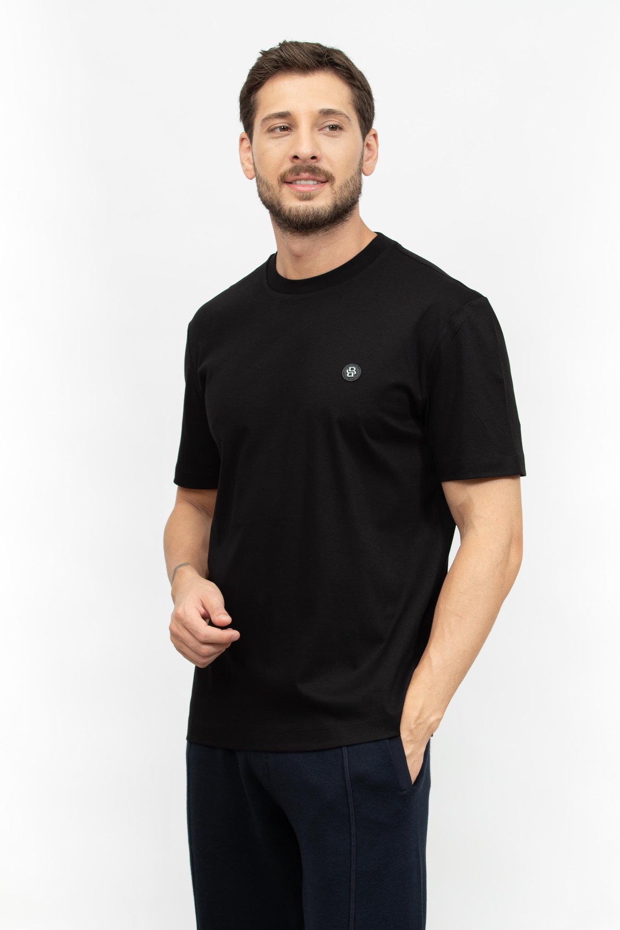 Boss Erkek Bisiklet Yaka T-Shirt