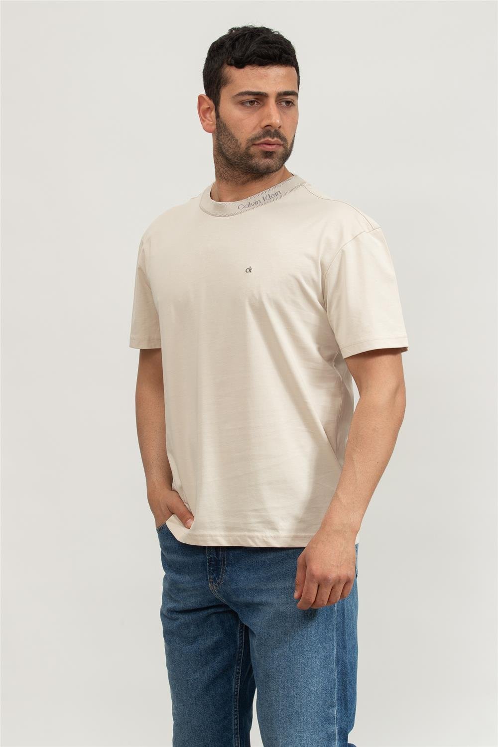 Calvin Klein Erkek Bisiklet Yaka T-Shirt