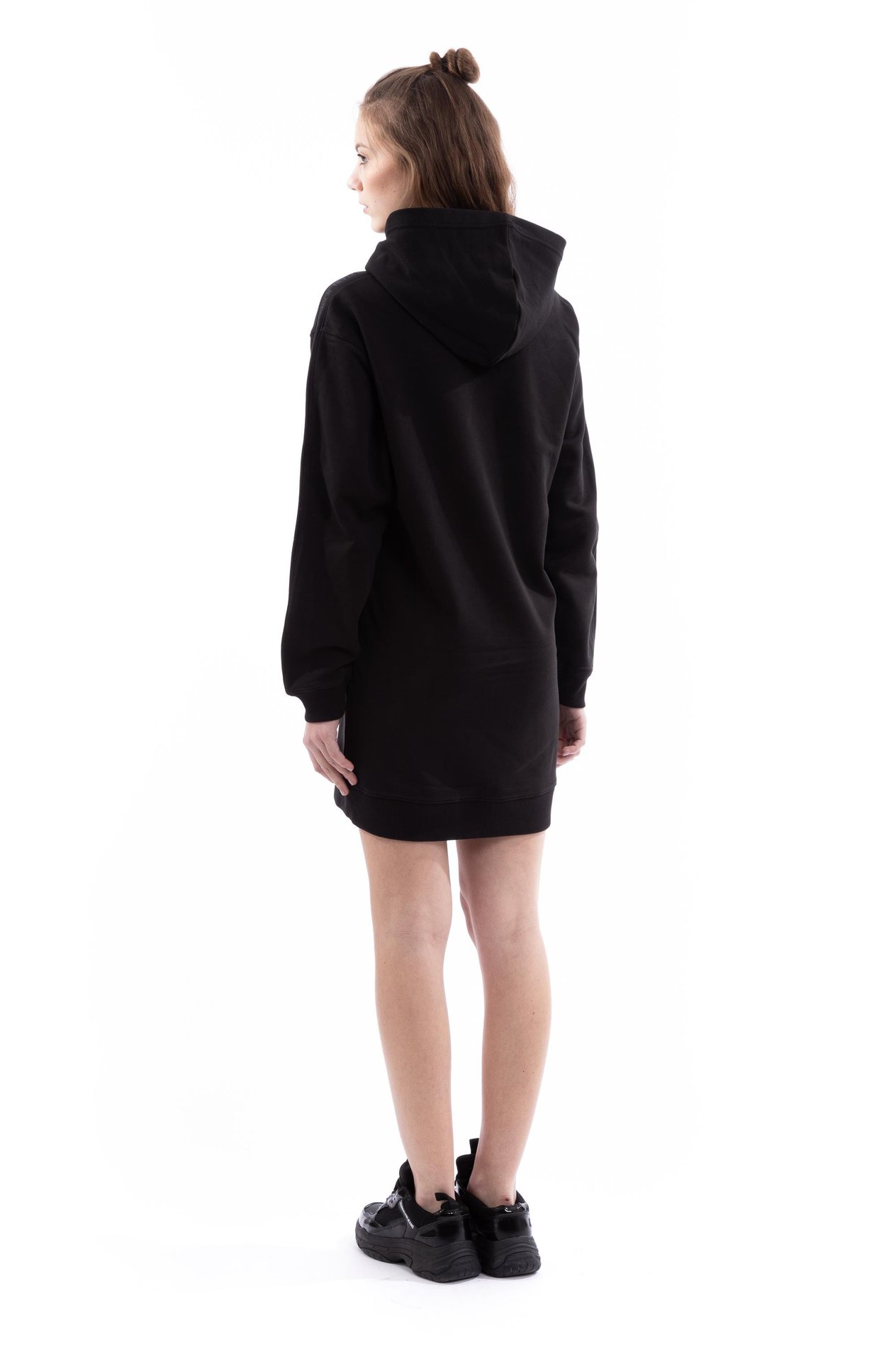 Calvin Klein Logo Trim Hoodie Dress Kadın Elbise