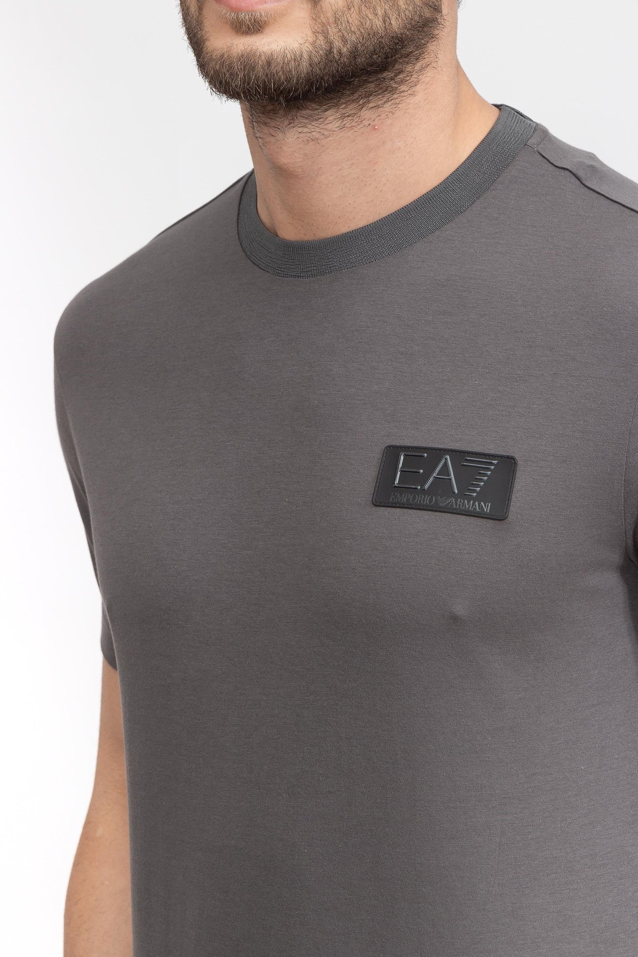 EA7 Erkek Bisiklet Yaka T-Shirt