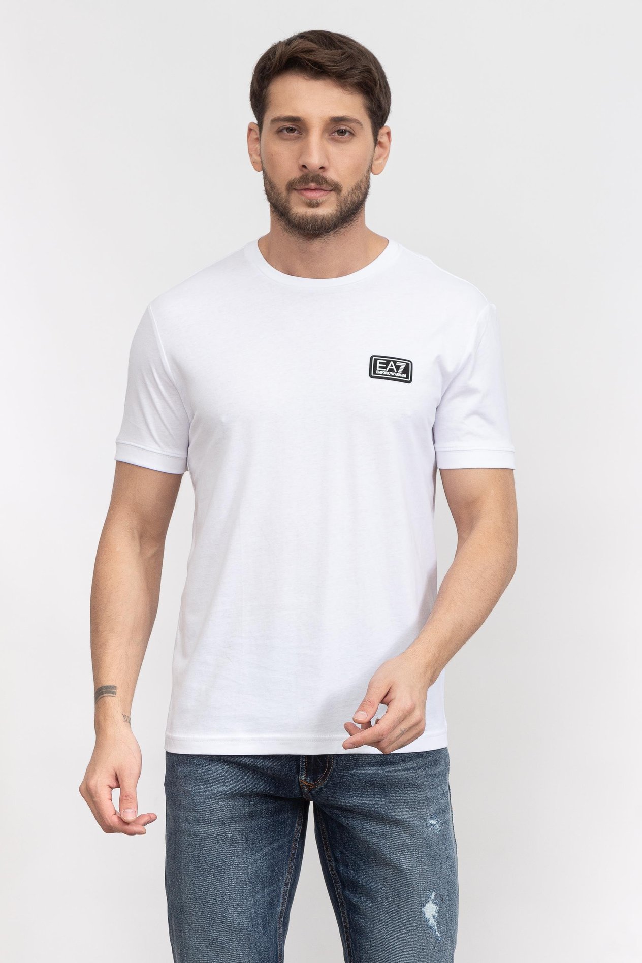 EA7 Erkek Bisiklet Yaka T-Shirt