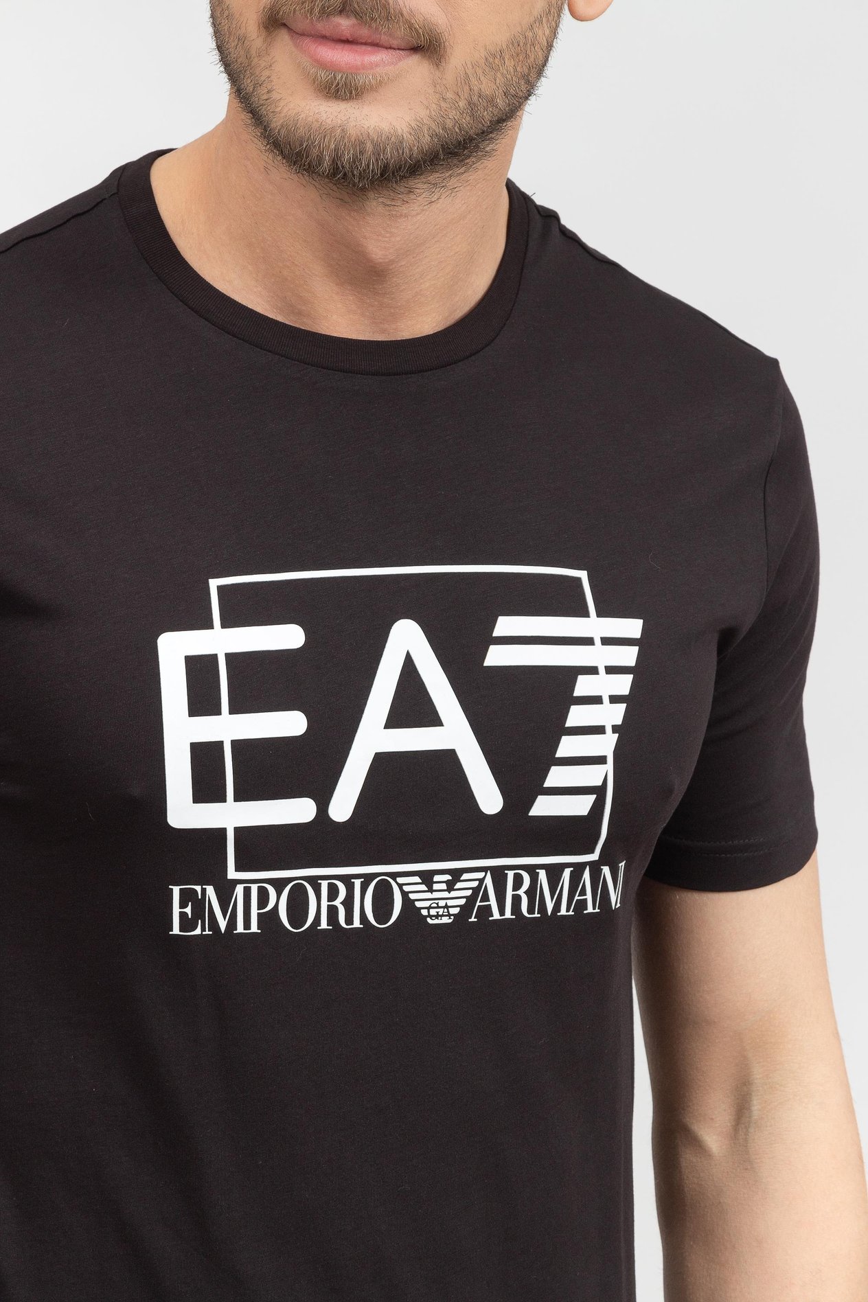 EA7 Erkek Bisiklet Yaka T-Shirt