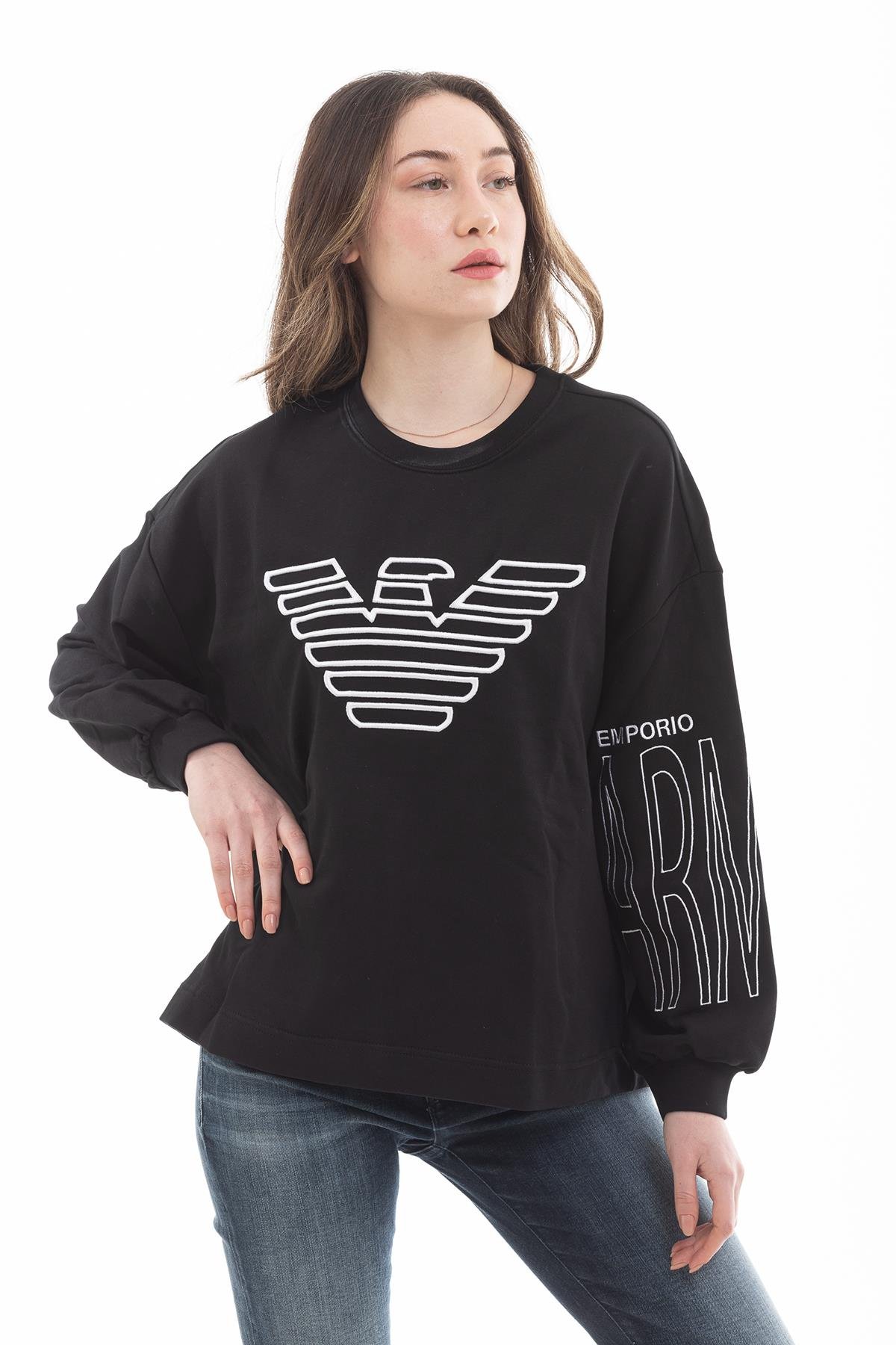 Emporio Armani Eagle Logo Kadın Sweatshirt