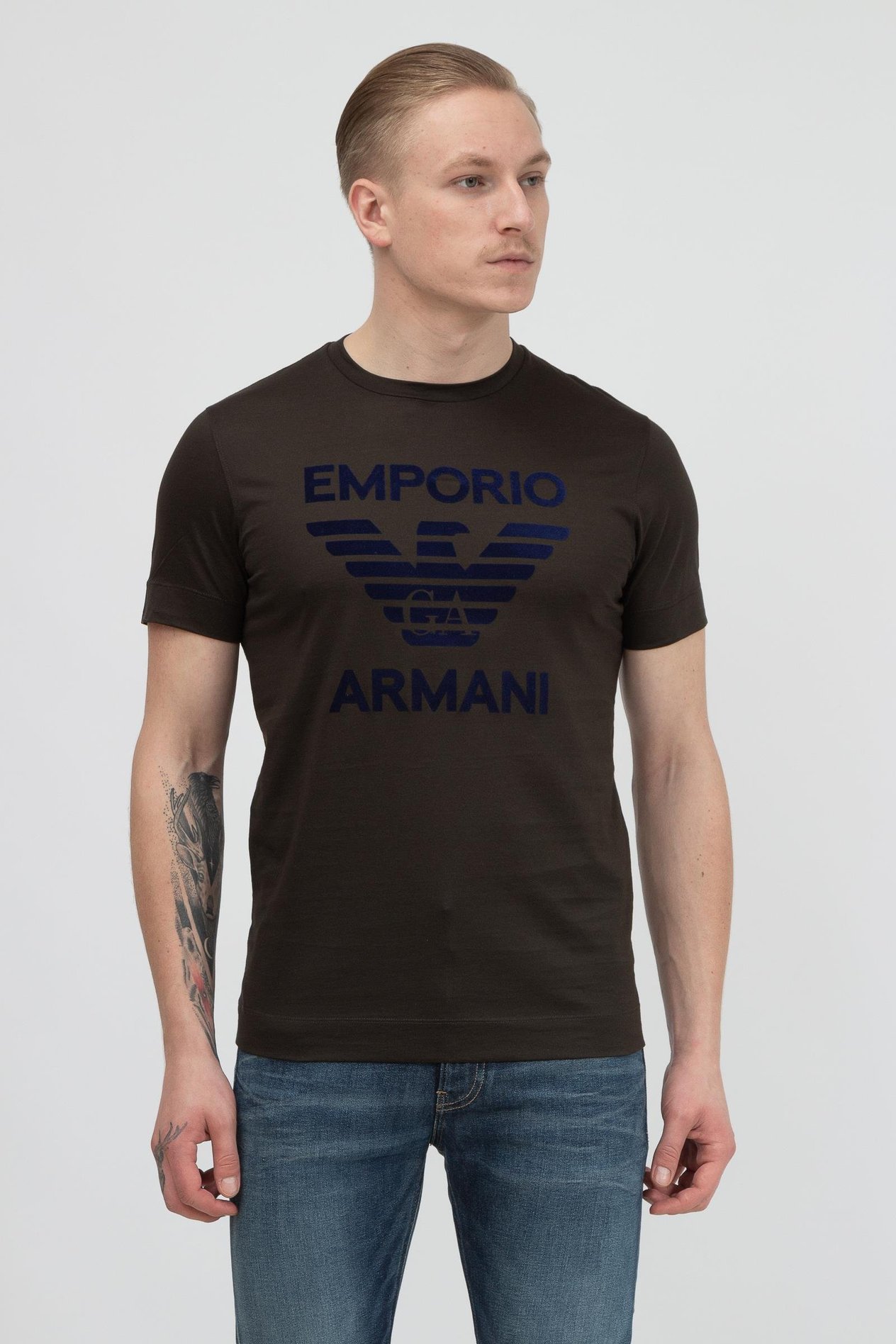 Emporio Armani Erkek Bisiklet Yaka T-Shirt