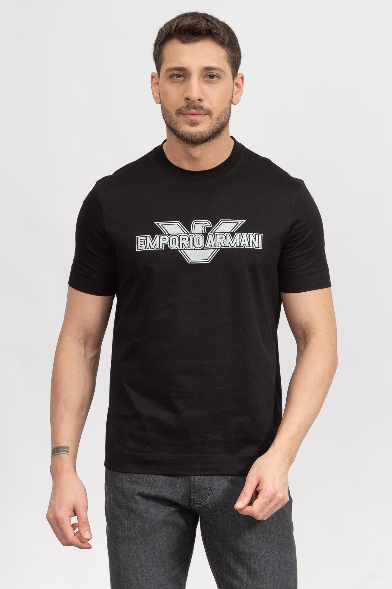 Emporio Armani Erkek Bisiklet Yaka T-Shirt