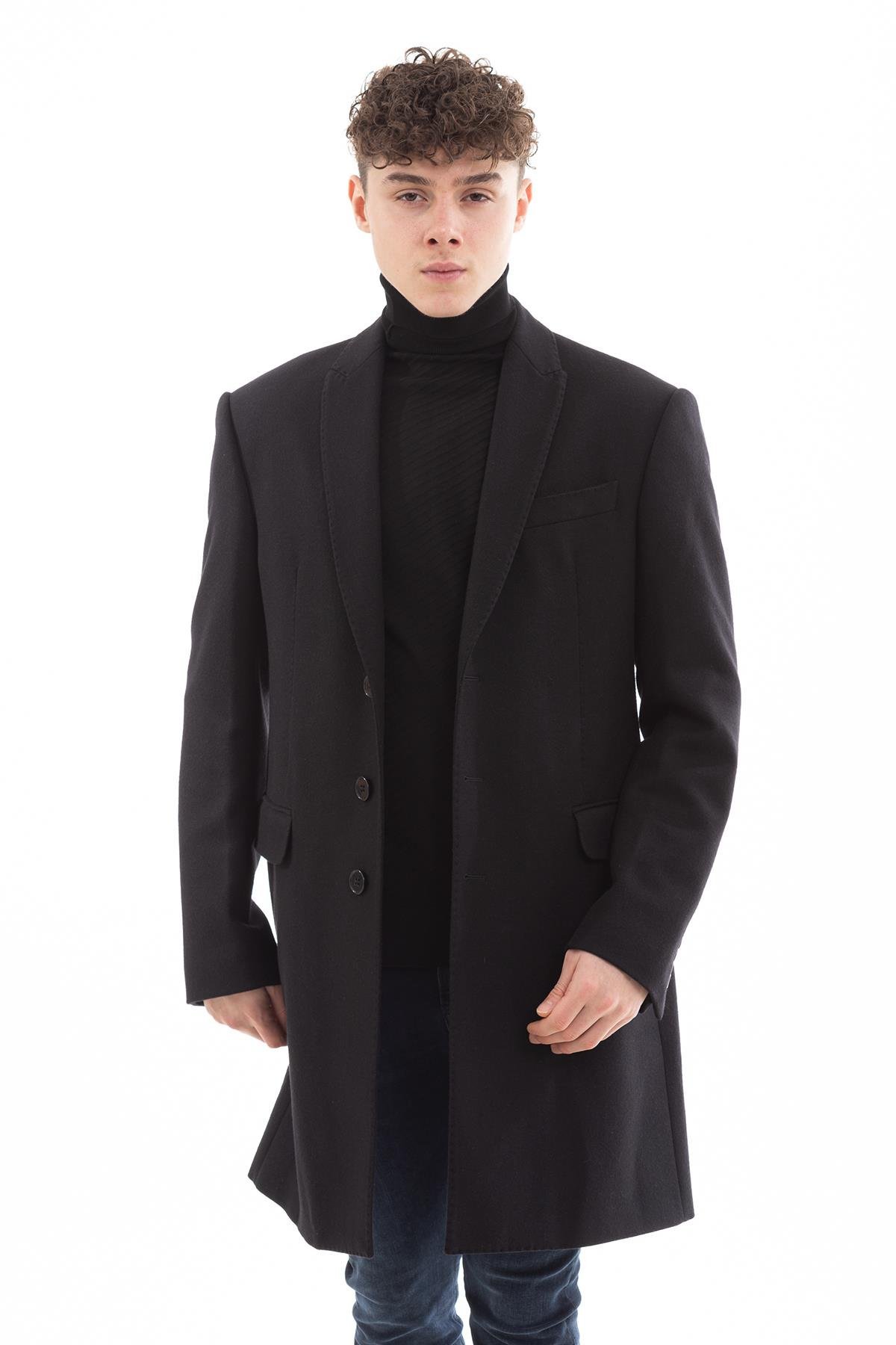 Emporio Armani Klasik Yün Erkek Kaban