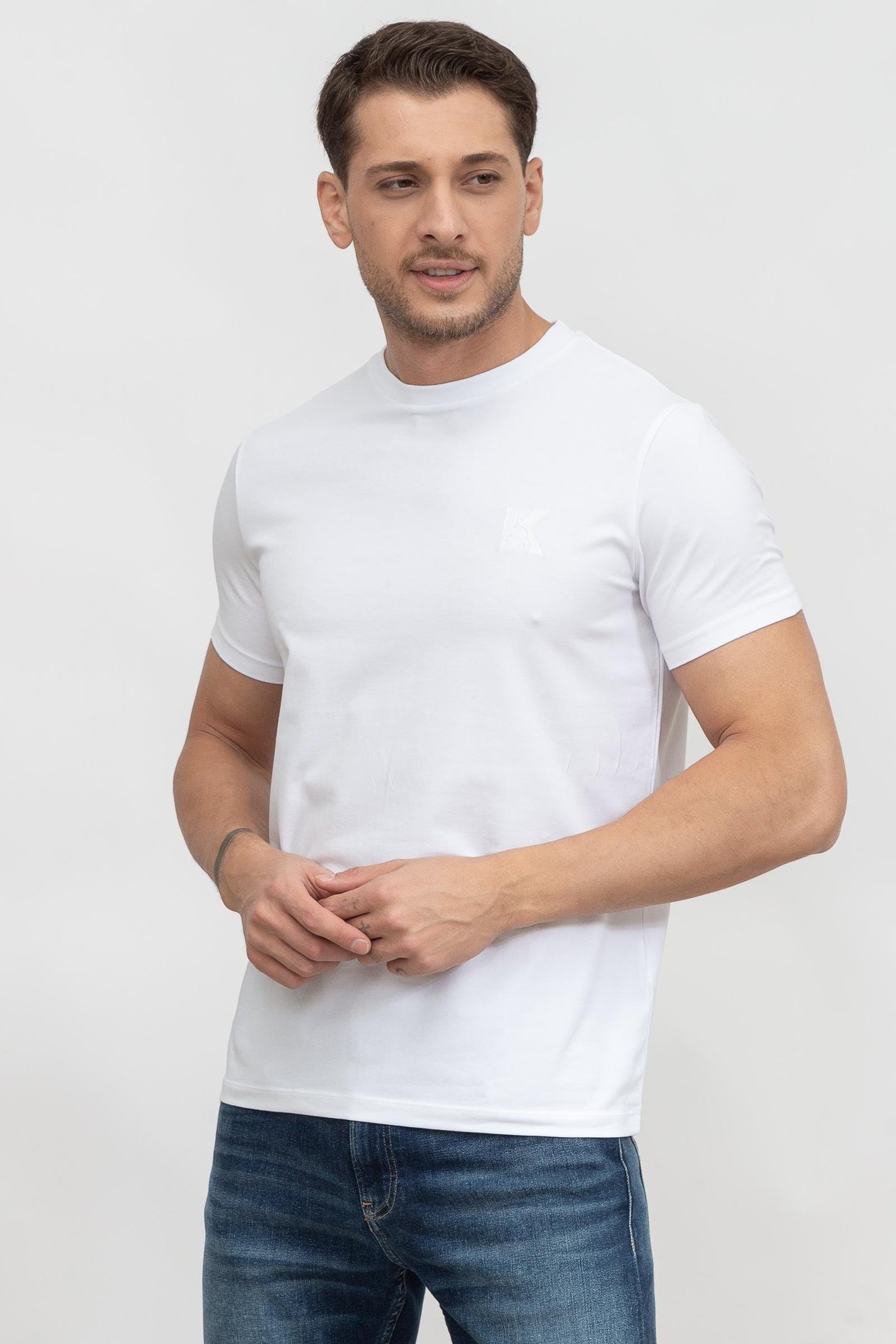 Karl Lagerfeld Erkek Bisiklet Yaka T-Shirt