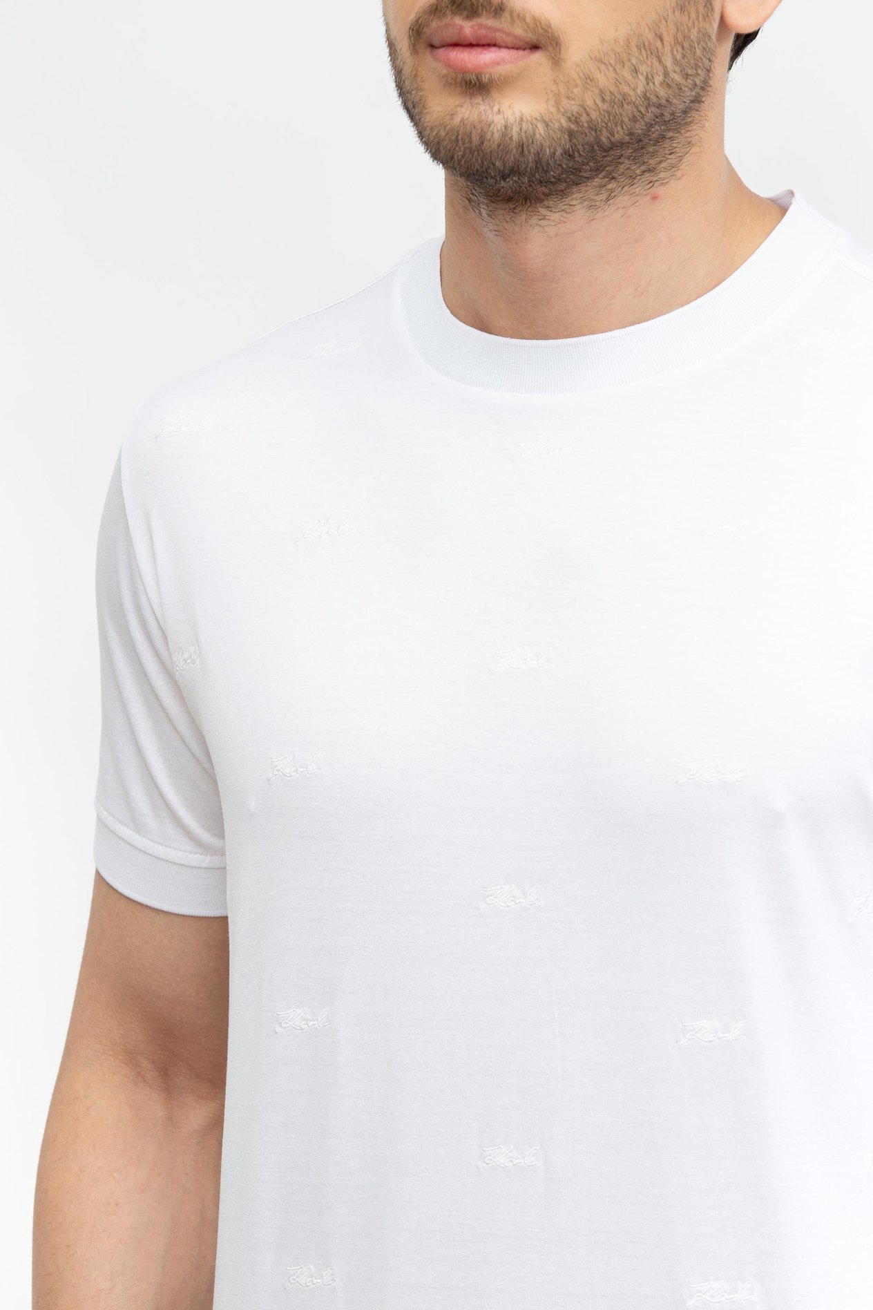 Karl Lagerfeld Erkek Bisiklet Yaka T-Shirt