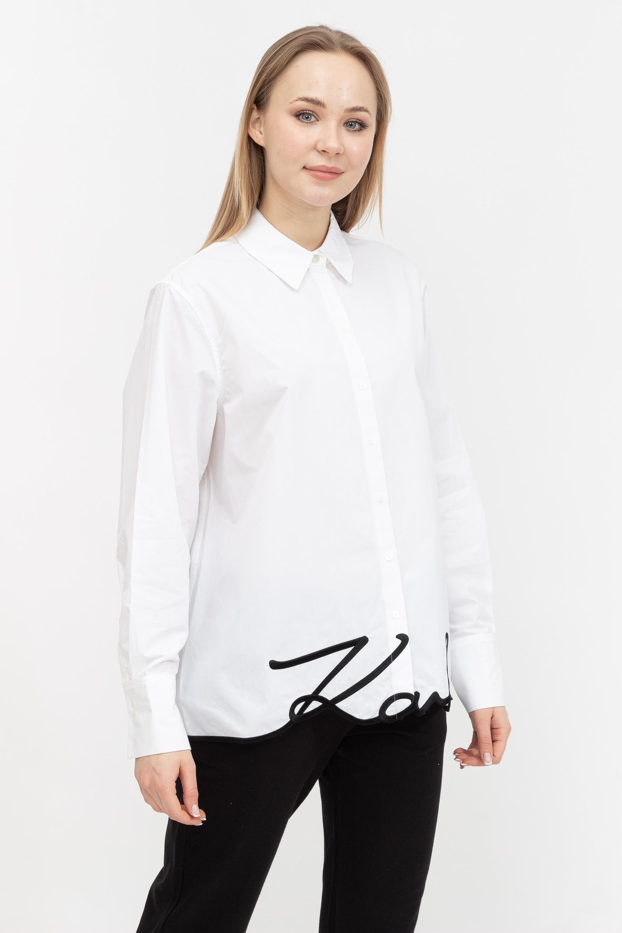 Karl Lagerfeld Hem Signature  Kadın Gömlek