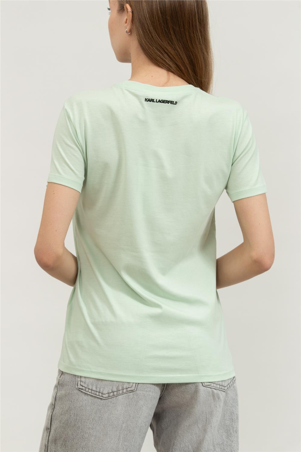Karl Lagerfeld Kadın Bisiklet Yaka T-Shirt