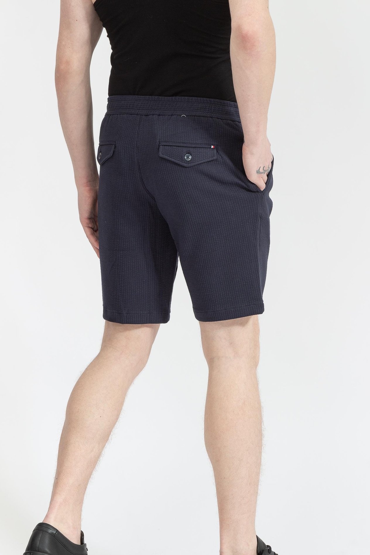 Tommy Hilfiger Harlem Pull On Seersucker Jersey Erkek Bermuda Şort