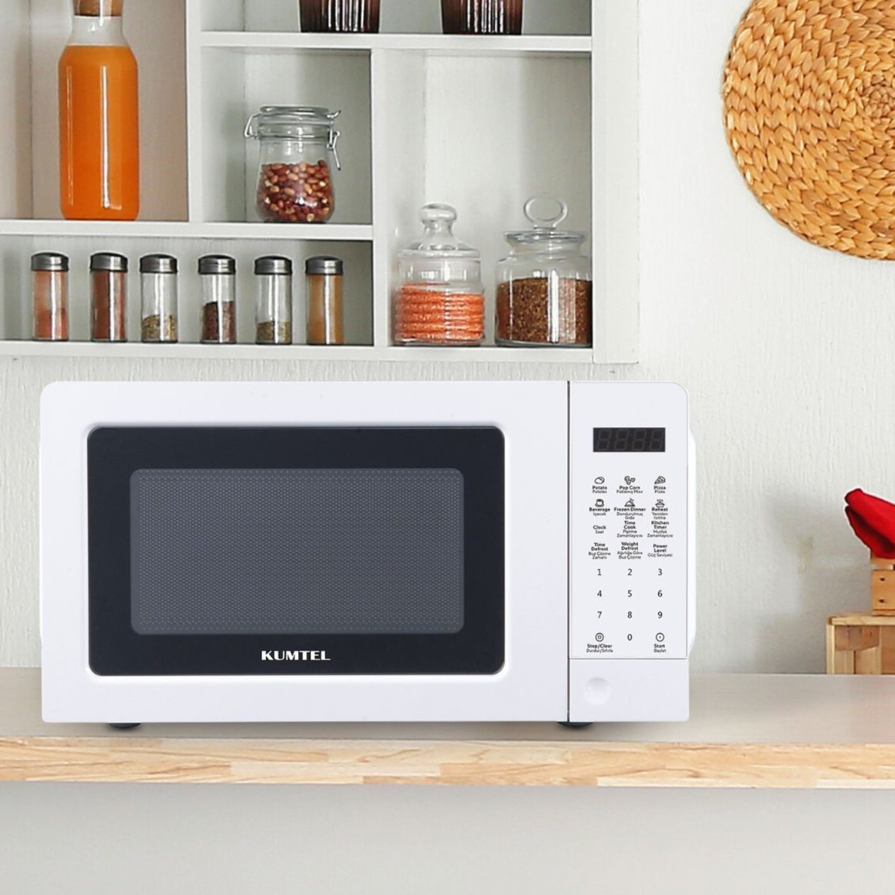 KUMTEL Beyaz Digital Mikrodalga Fırın HMDG-02