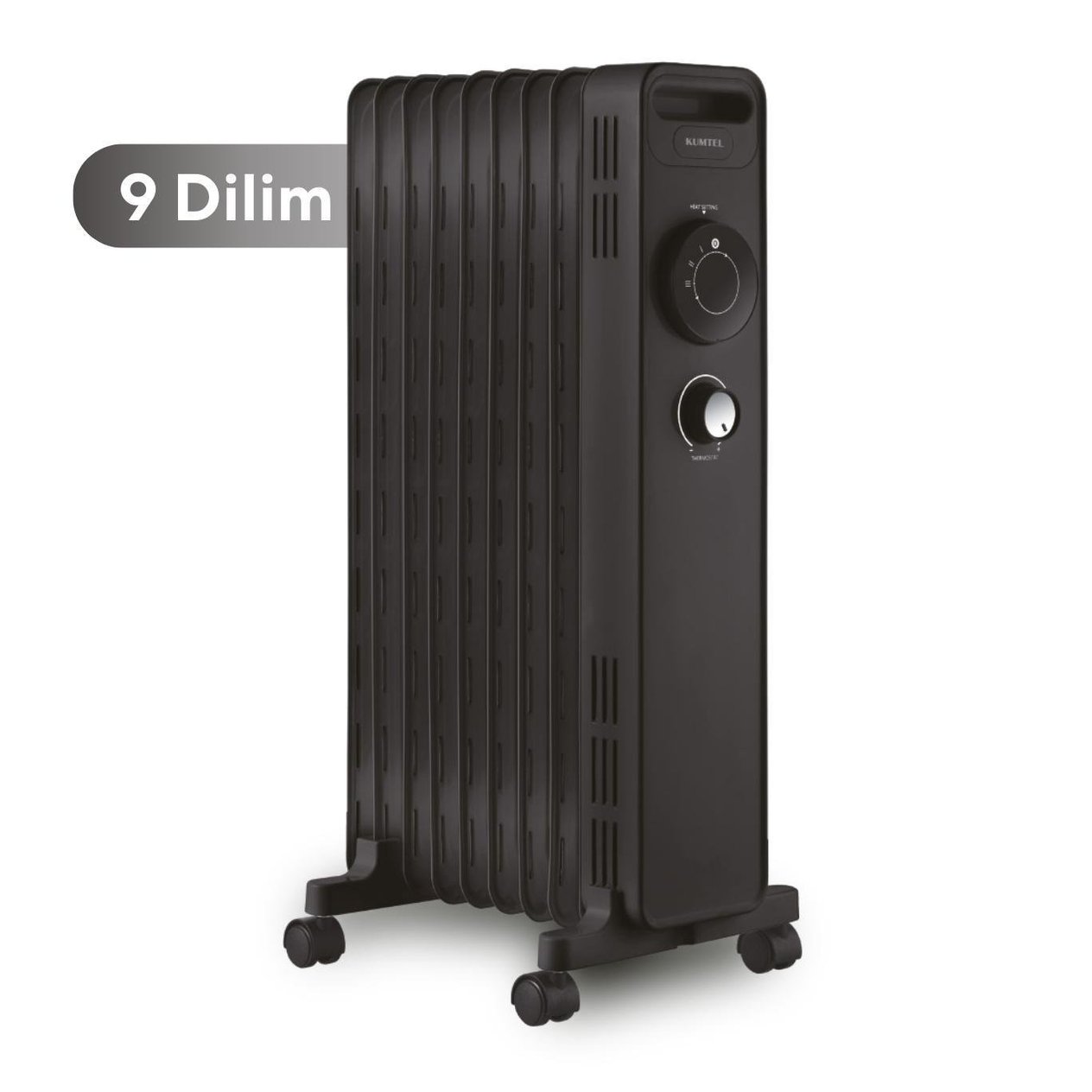 Kumtel 9 Dilim Siyah Radyatör Kum-1225