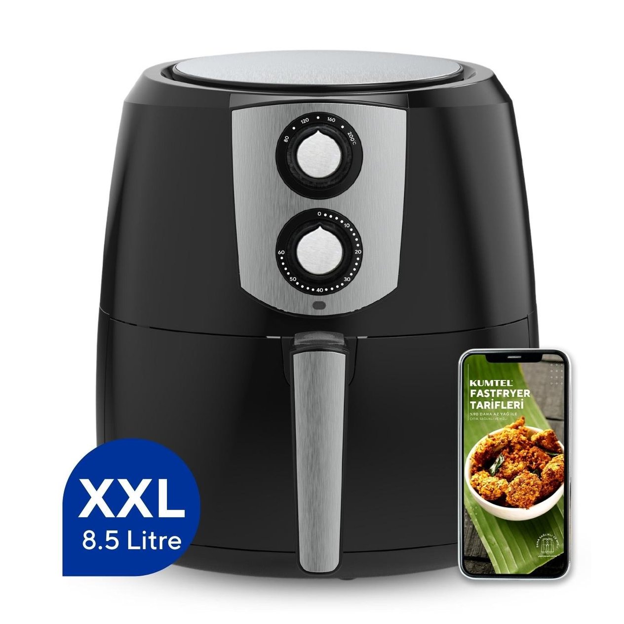 Kumtel Fastfryer XXL 8.5 Litre ( Yağsız Fritöz Airfryer )