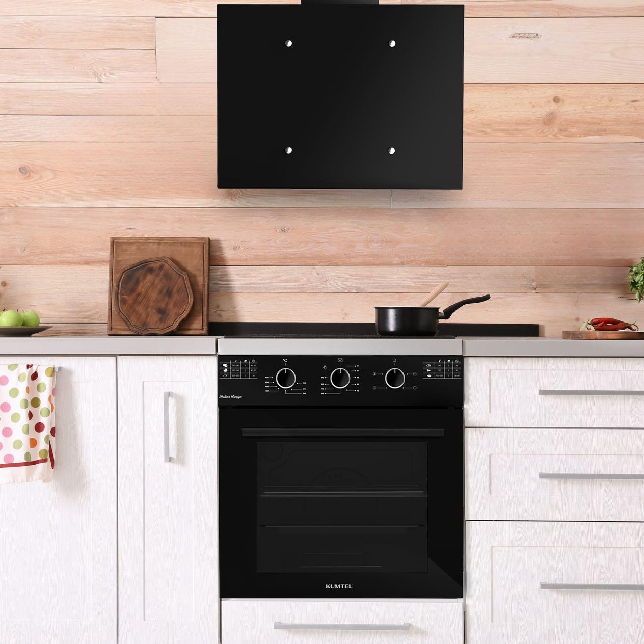 Kumtel Italian Design Cam Ankastre Set