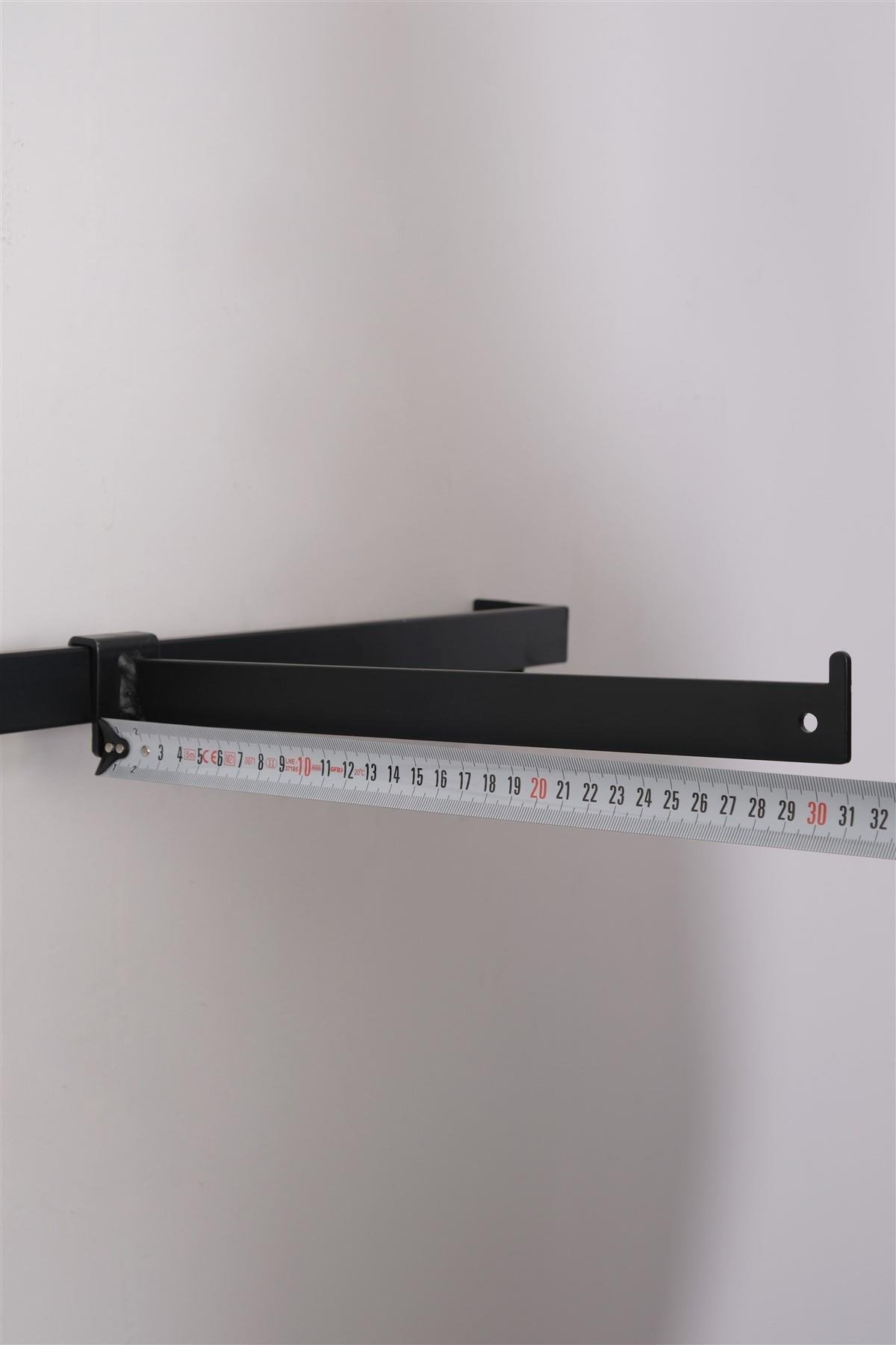 10*30 Profile Uyumlu Lazer Kesim Baston Pimsiz 30 cm Siyah
