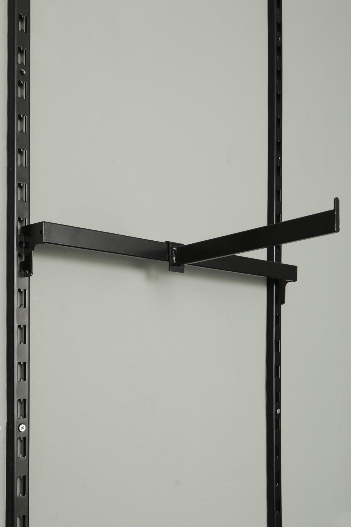 10*30 Profile Uyumlu Pimsiz Siyah Baston 40 cm