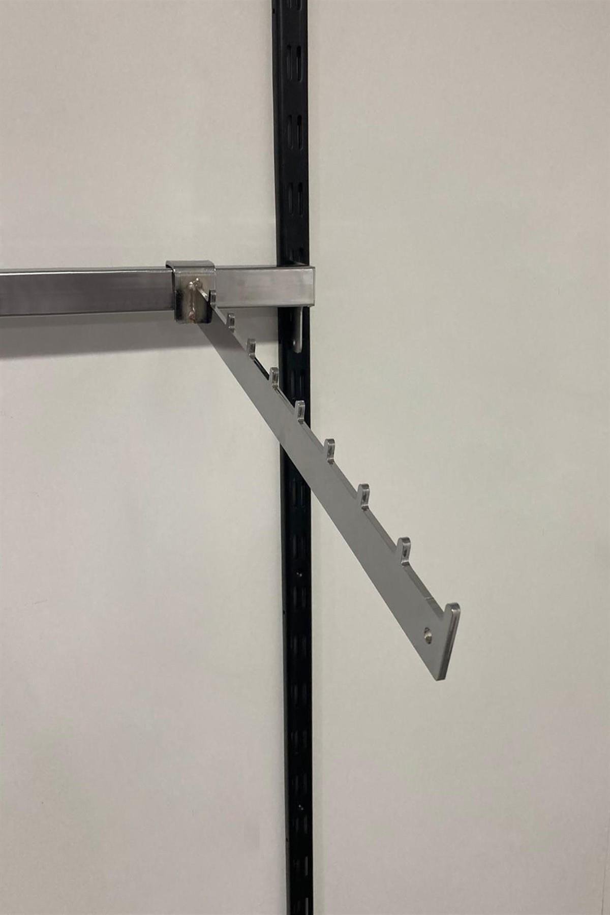 20*30 Profile Uyumlu Lazer Kesim Eğri Pimli Baston Krom 