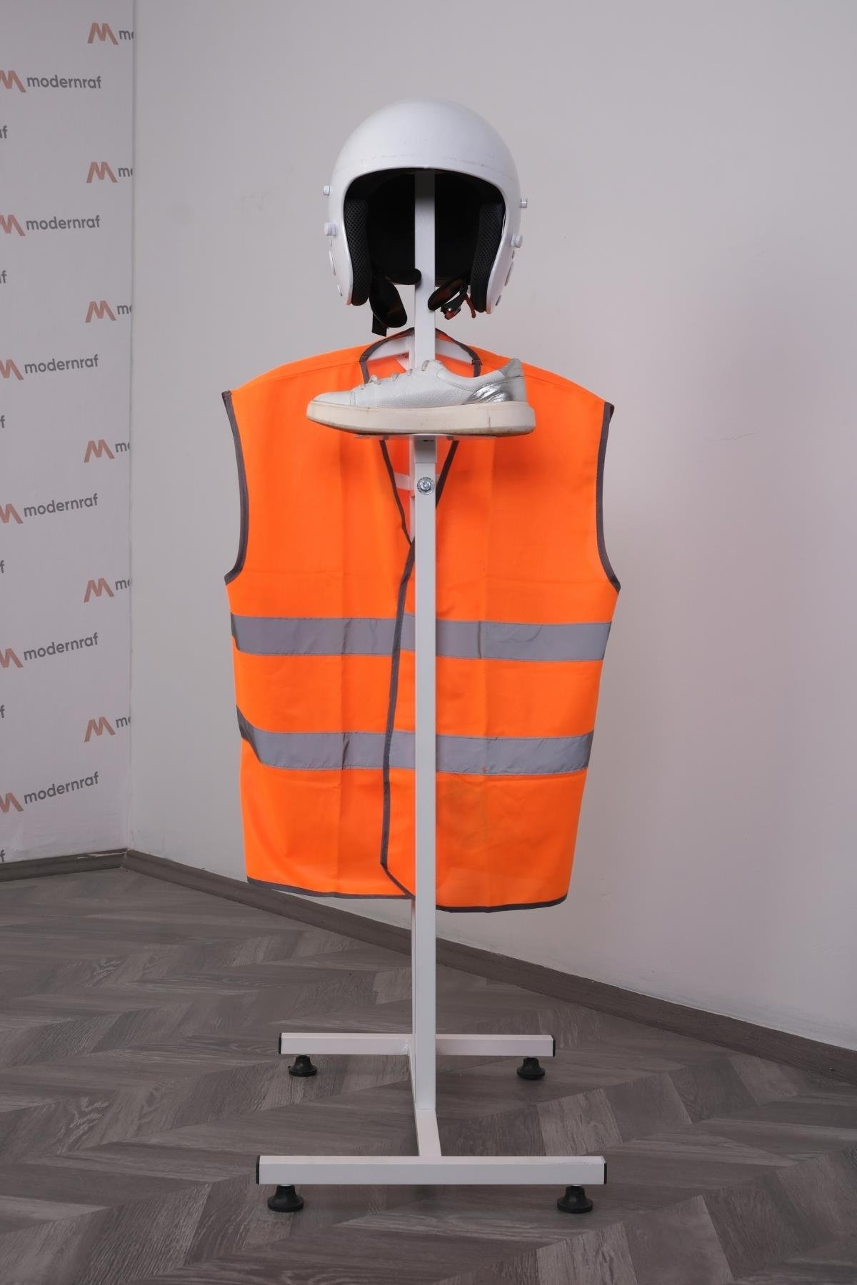 Kombin Helmet Stand Askılık Beyaz