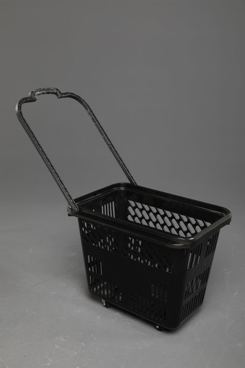 Market El Arabası Tekerlekli 54 Litre-Siyah
