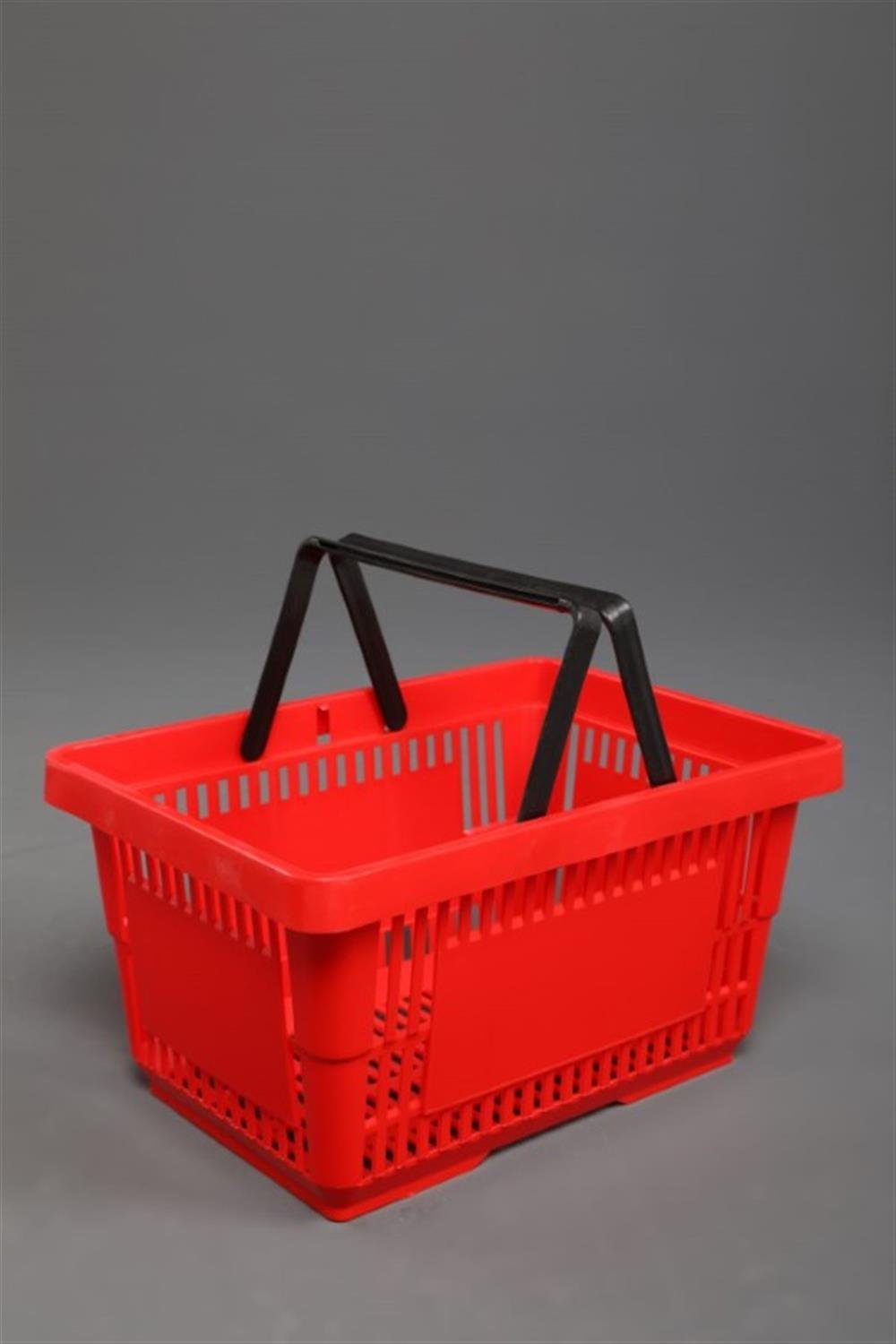MARKET PLASTİK EL SEPETİ KIRMIZI 22 LT