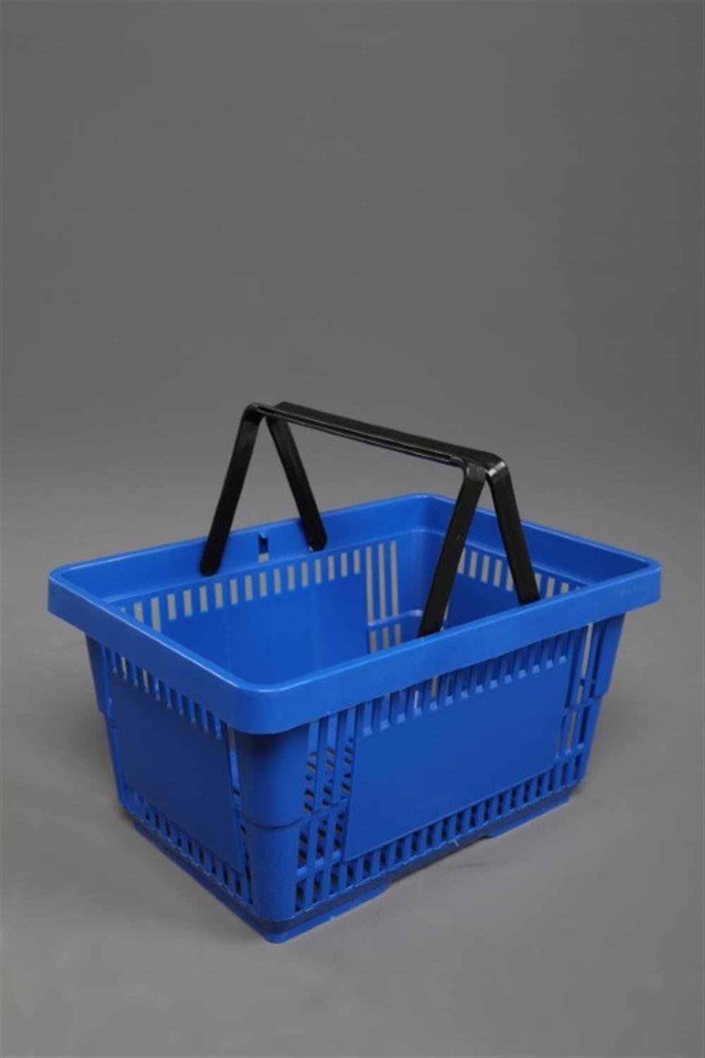 MARKET PLASTİK EL SEPETİ MAVİ 22 LT