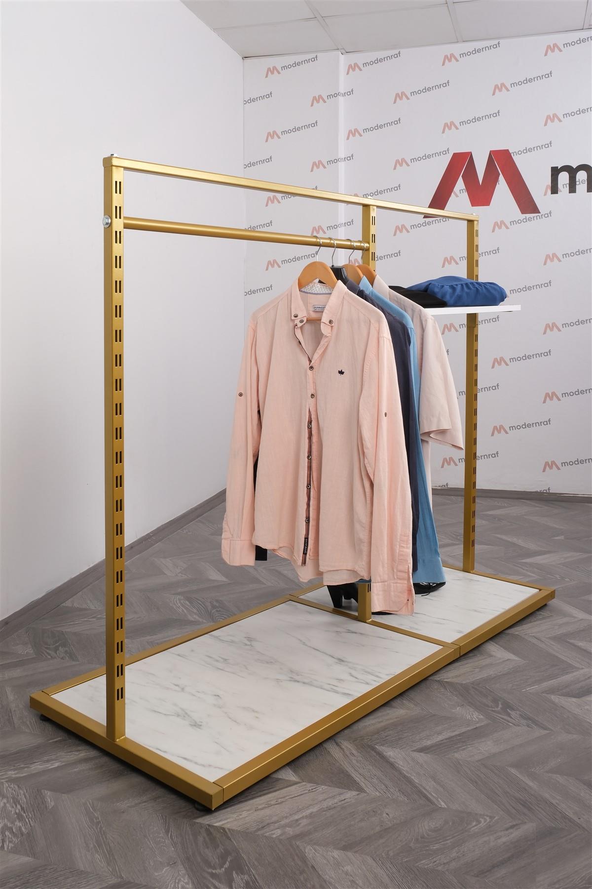 Raflı Ve Askılı Gold Mağaza Standı 